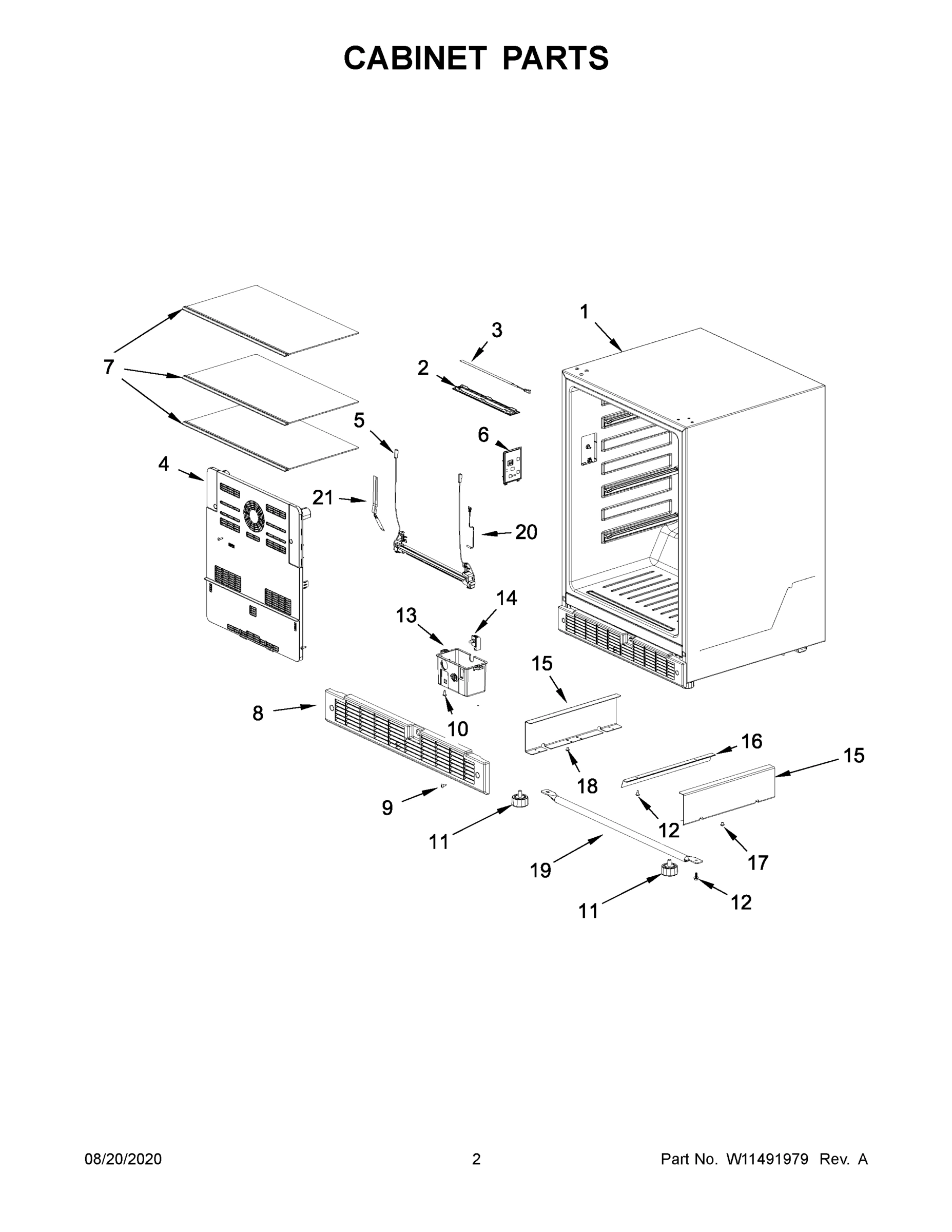 02 - CABINET PARTS