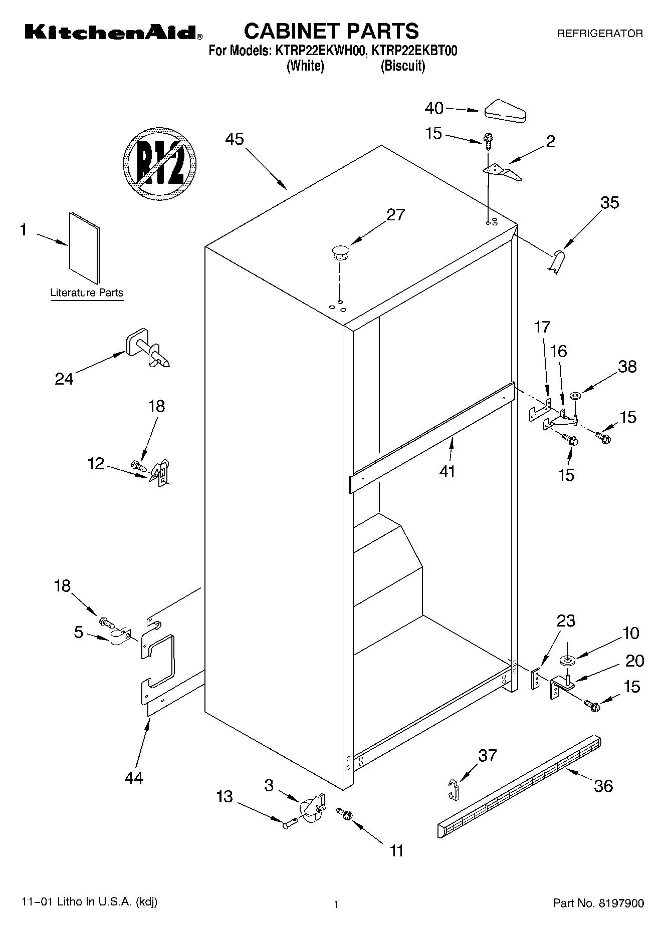01 - CABINET, LITERATURE