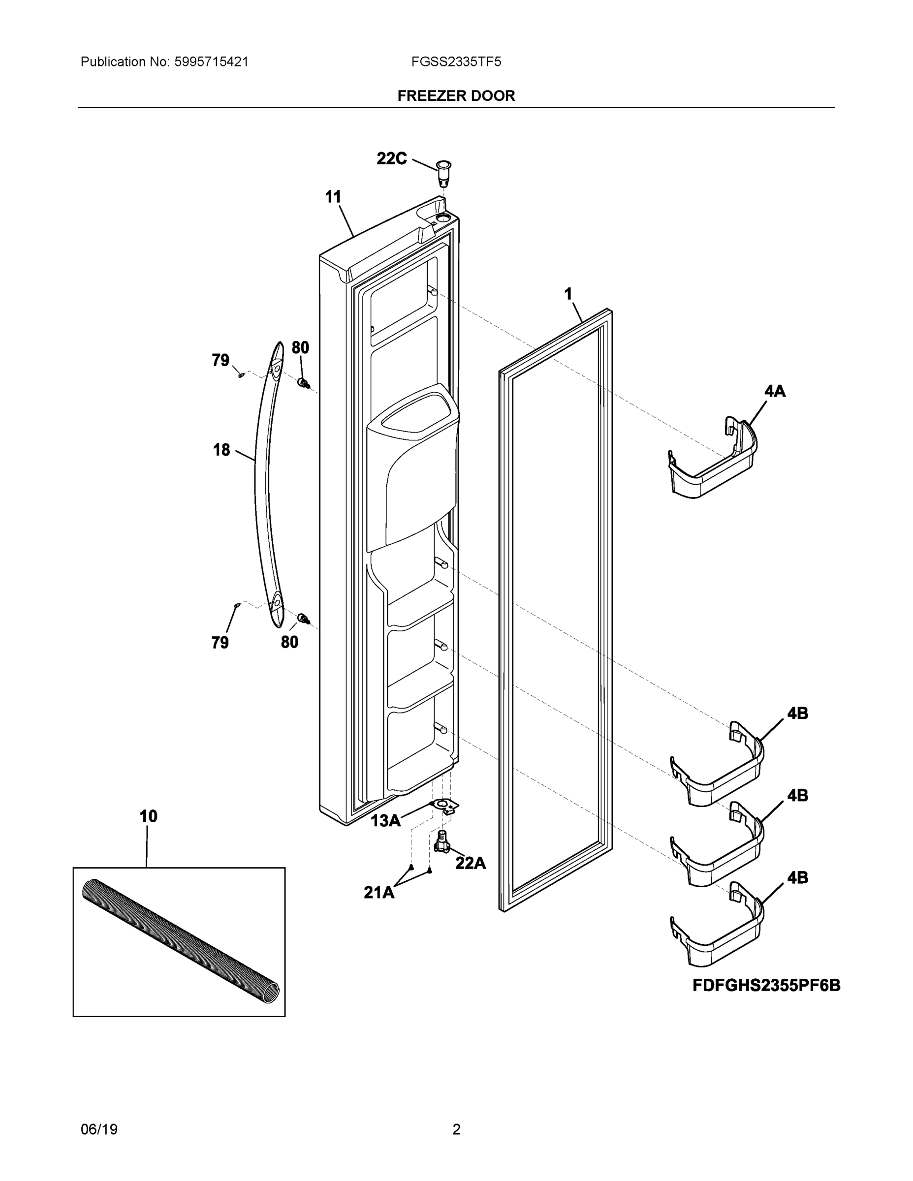 02 - FREEZER DOOR