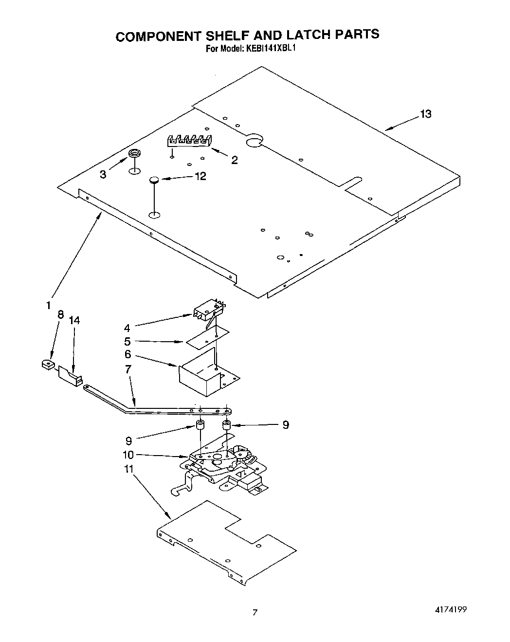 06 - COMPONENT SHELF AND LATCH