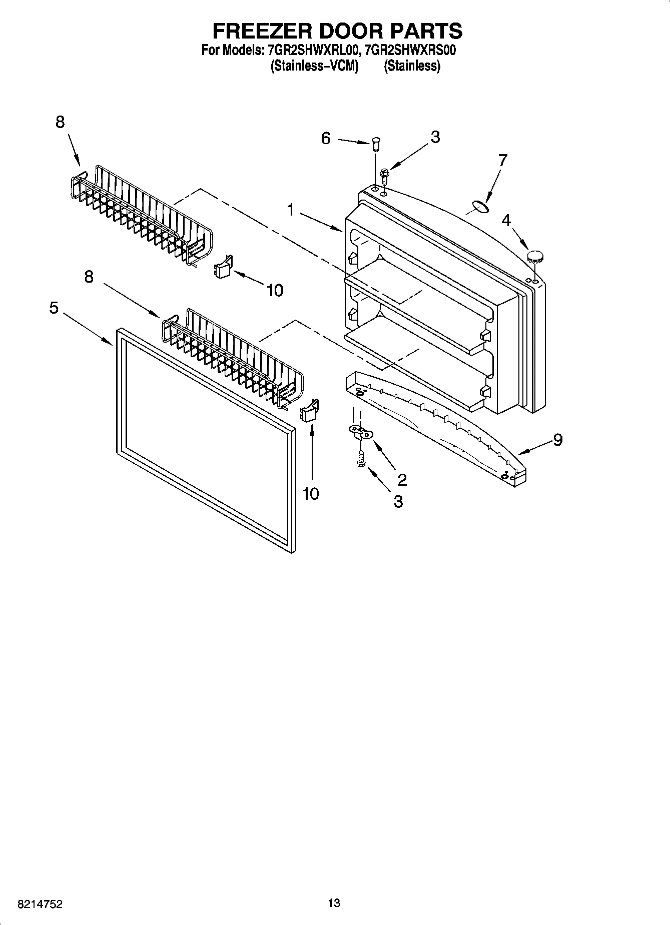 07 - FREEZER DOOR PARTS