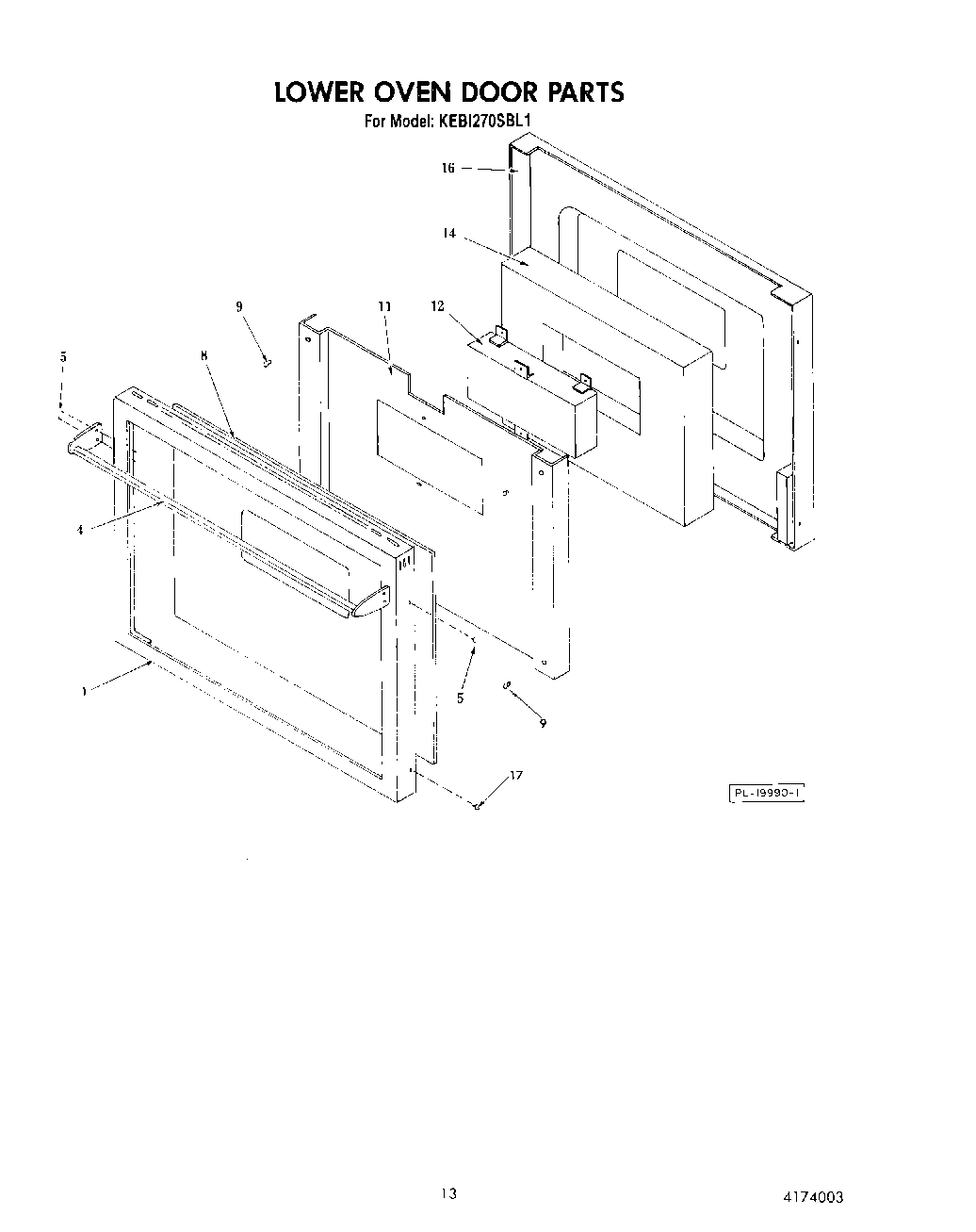 09 - LOWER OVEN DOOR