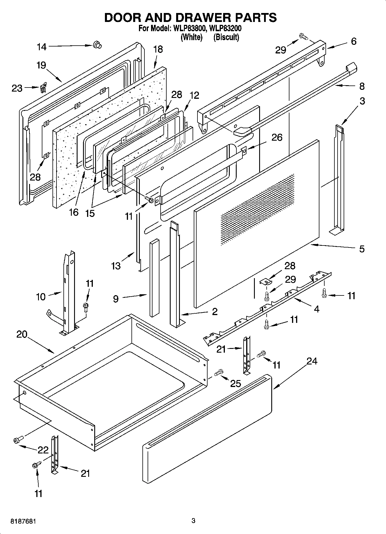 03 - DOOR AND DRAWER PARTS