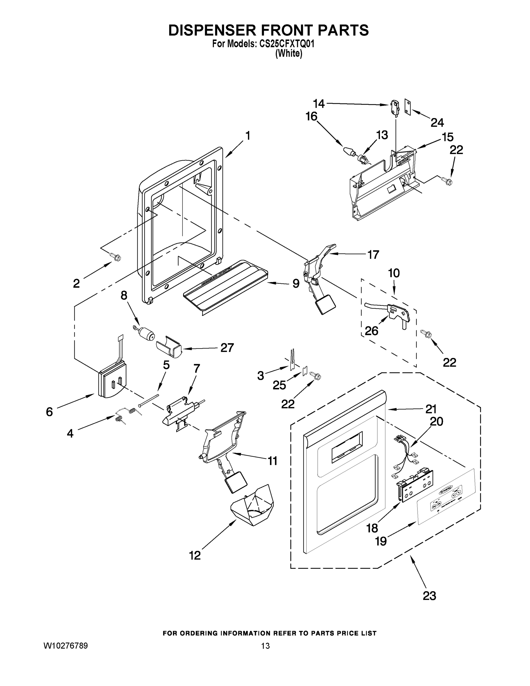 08 - DISPENSER FRONT PARTS