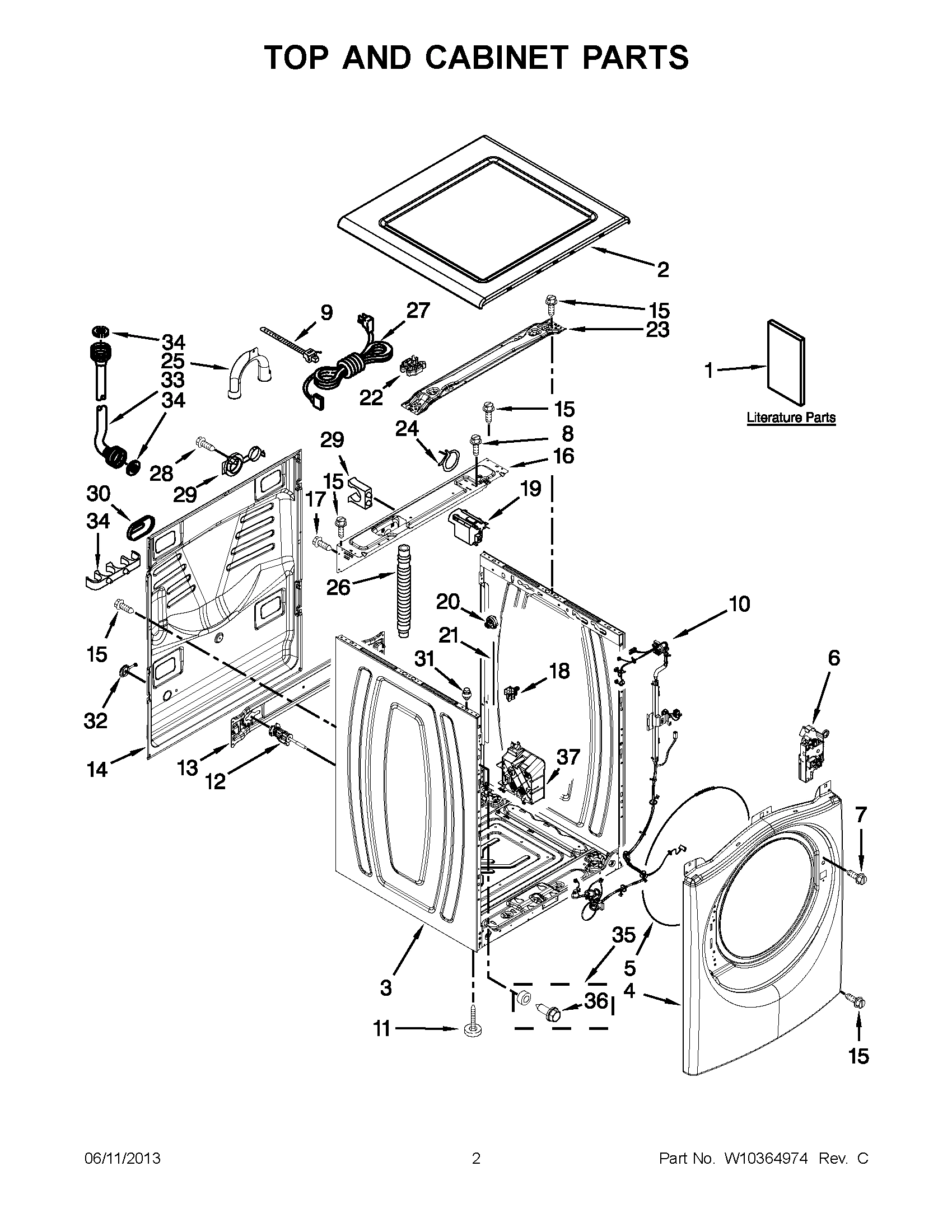 01 - TOP AND CABINET PARTS