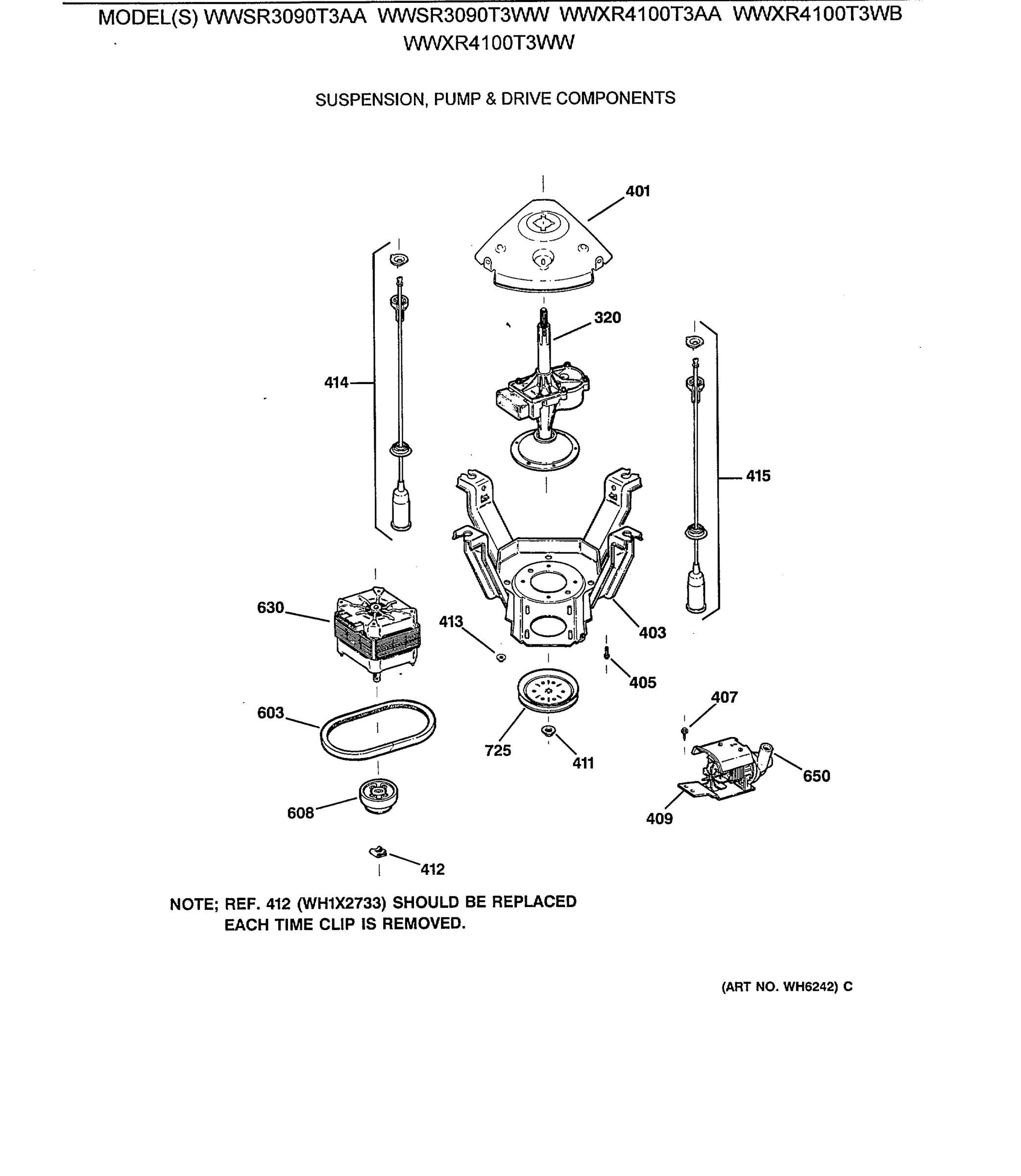 SUSPENSION, PUMP & DRIVE COMPONENTS
