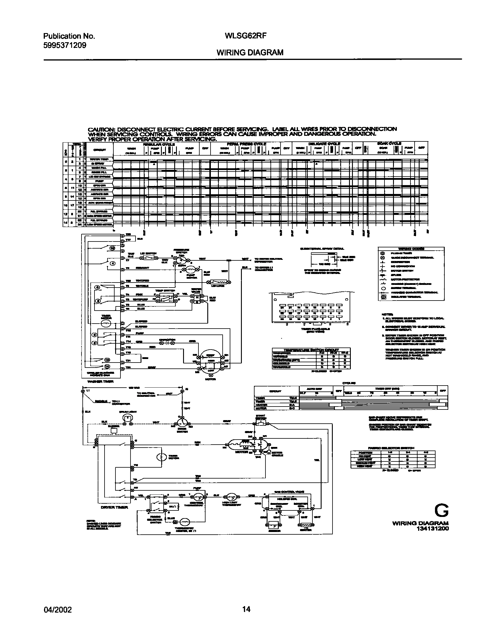 14 - 134131200 WIRING DIAGRAM