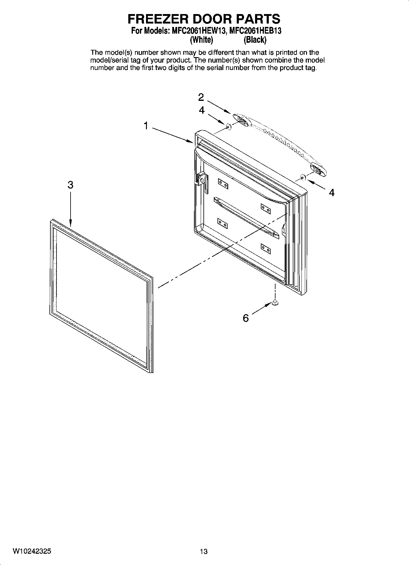 07 - FREEZER DOOR PARTS