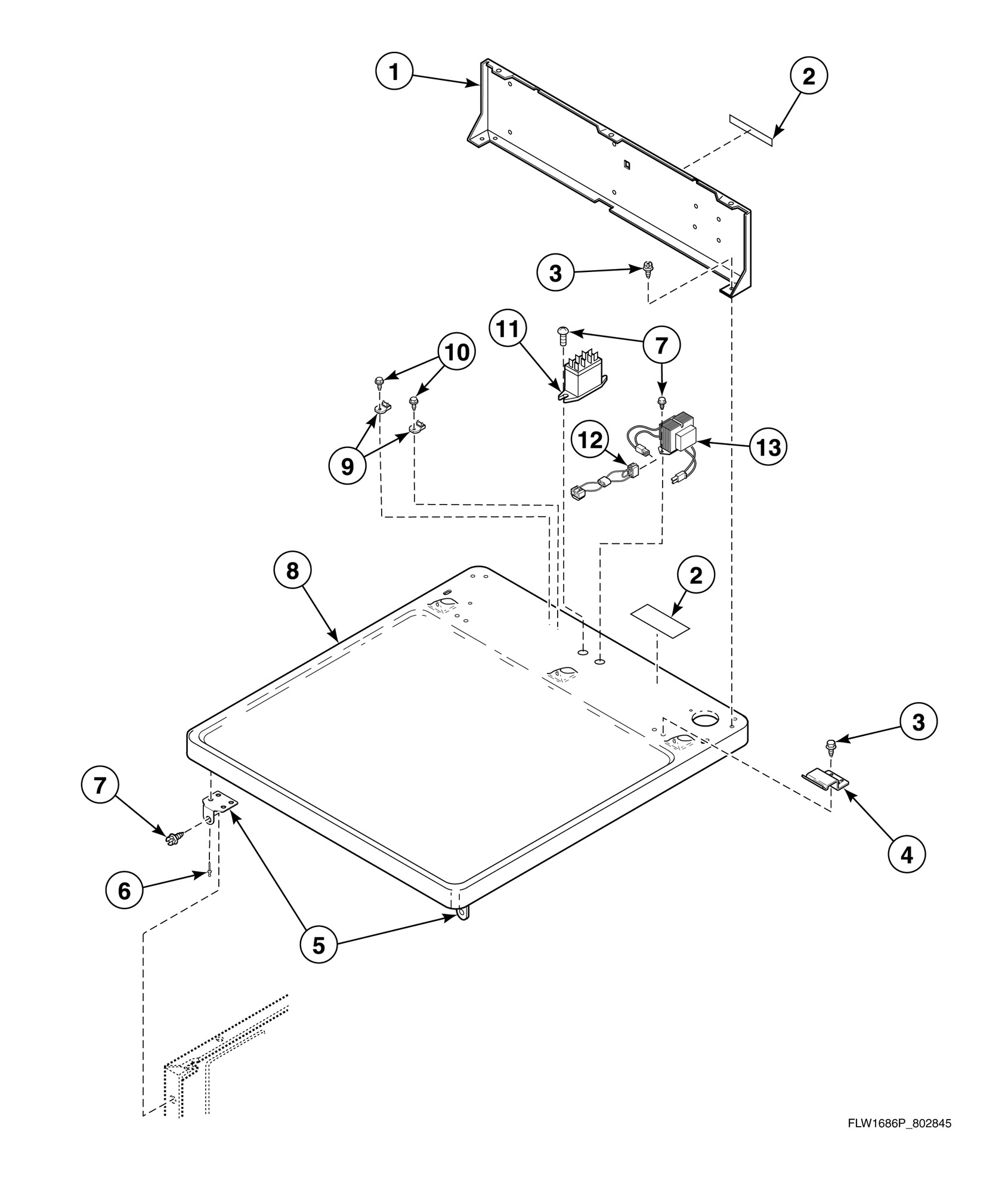 Top and Hood Back Panel