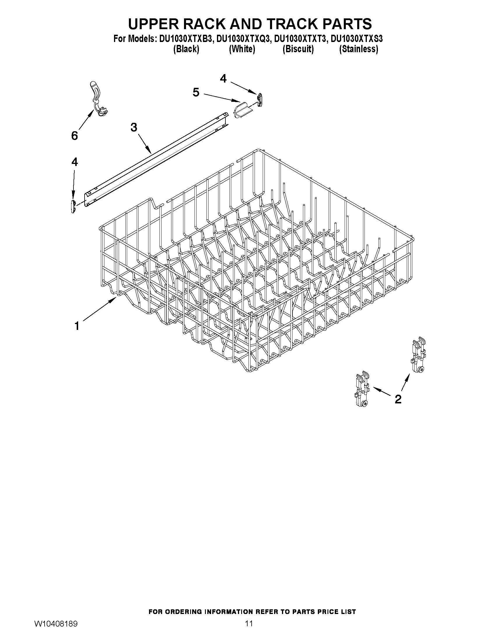 09 - UPPER RACK AND TRACK PARTS