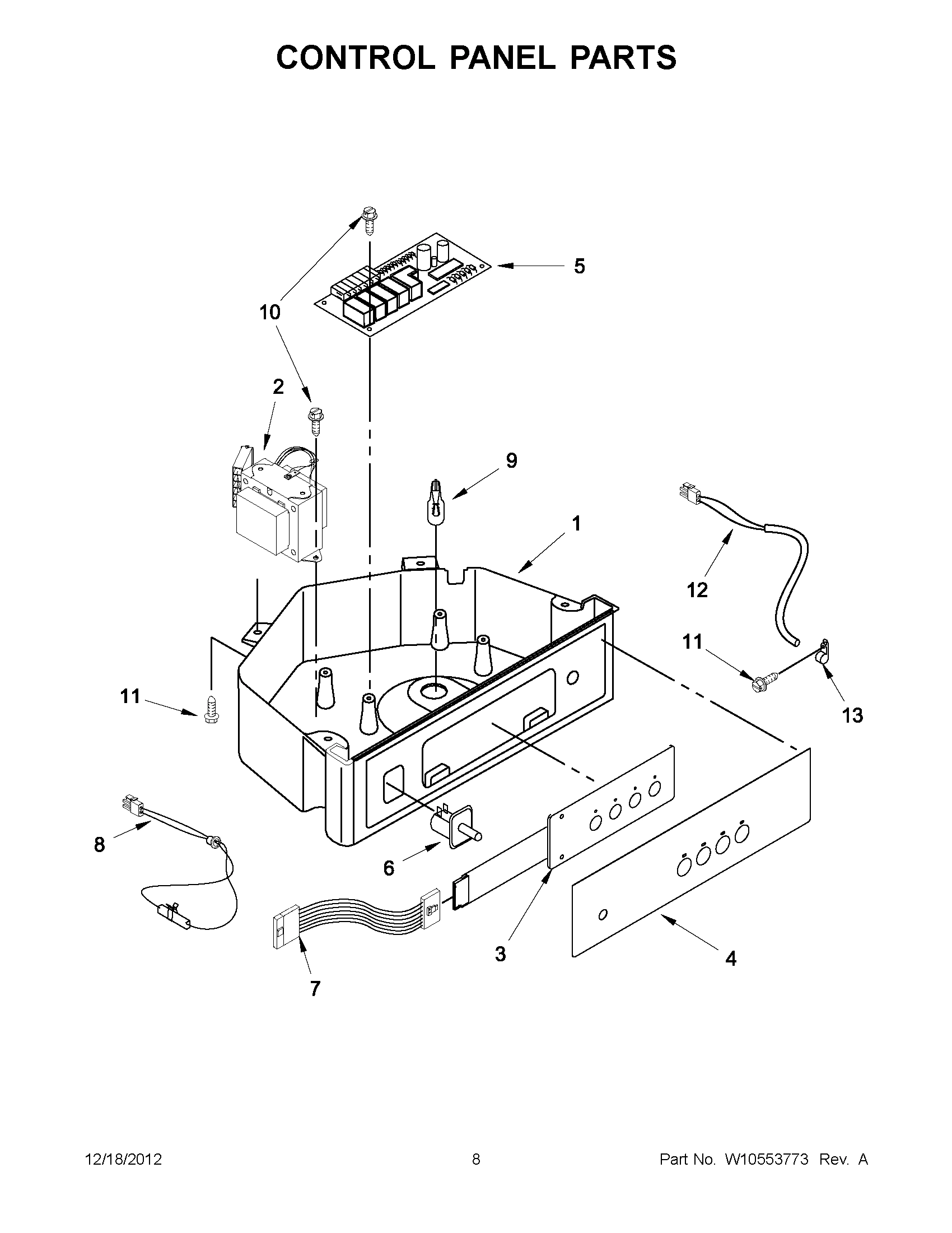 04 - CONTROL PANEL PARTS