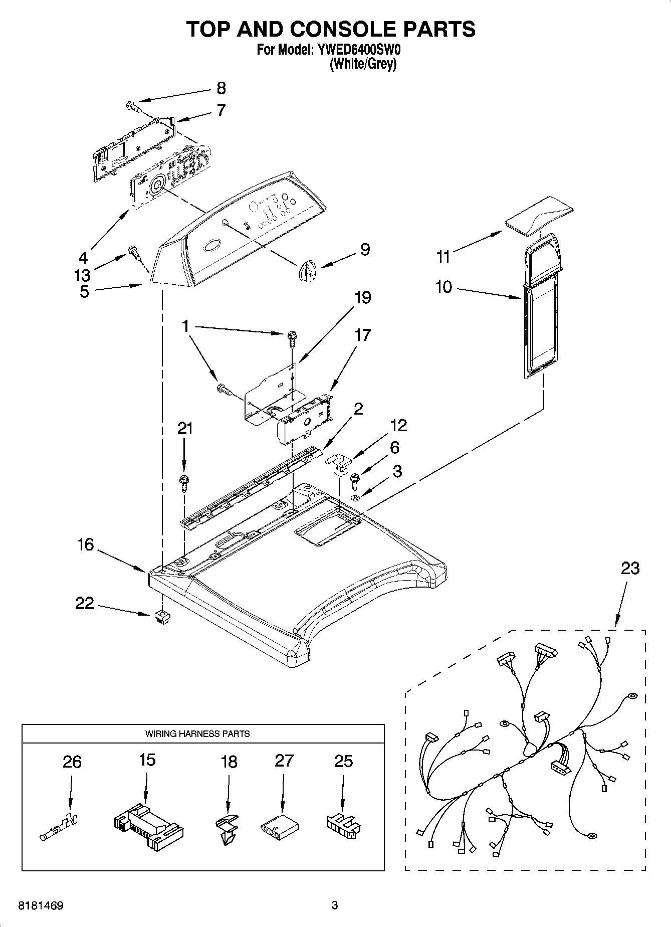 02 - TOP AND CONSOLE PARTS