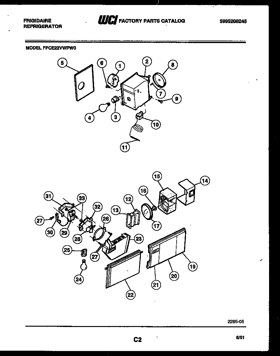 06 - REFRIGERATOR CONTROL ASSEMBLY, DAMP