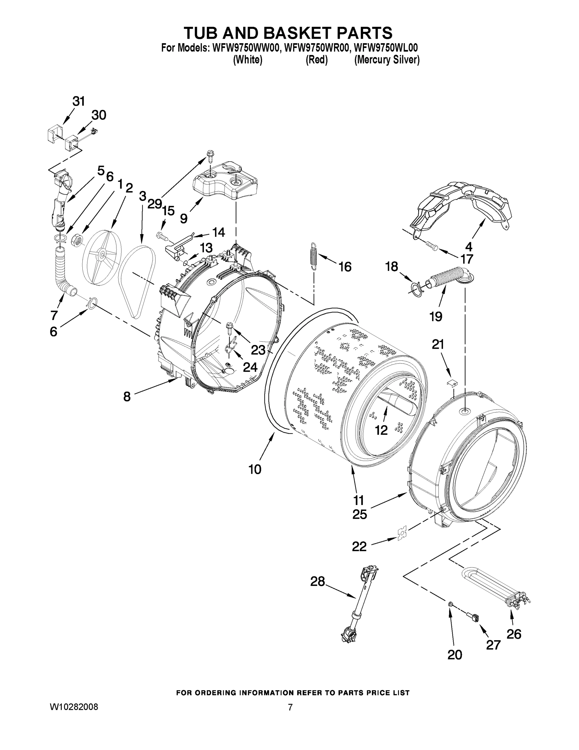 05 - TUB AND BASKET PARTS