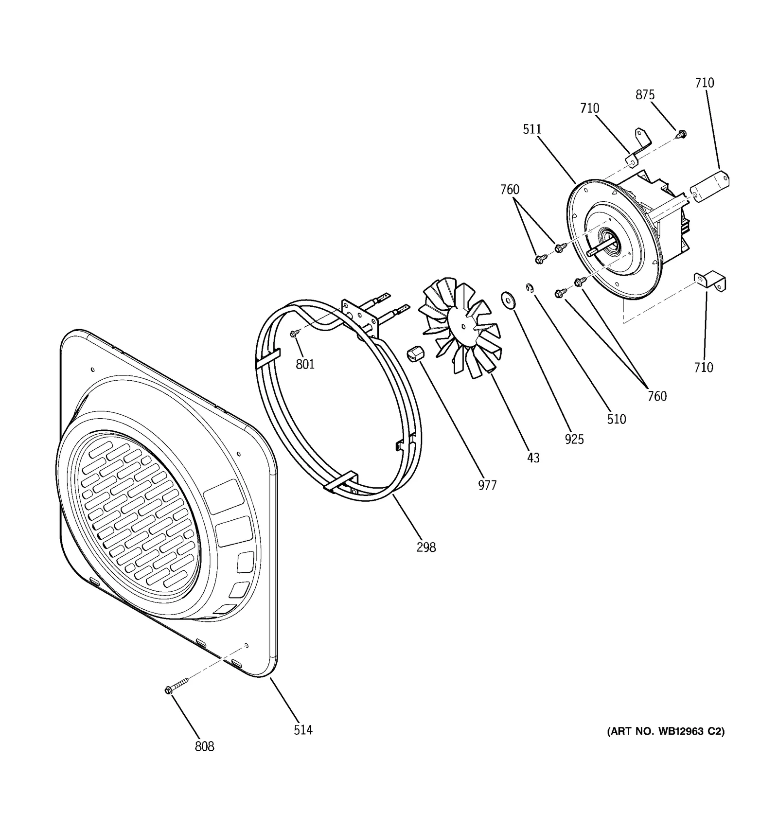 UPPER OVEN CONVECTION FAN