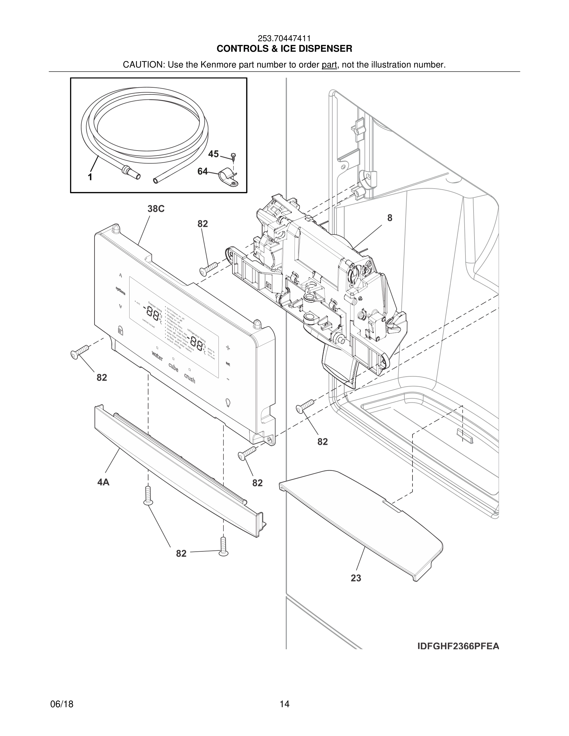 15 - CONTROLS & ICE DISPENSER