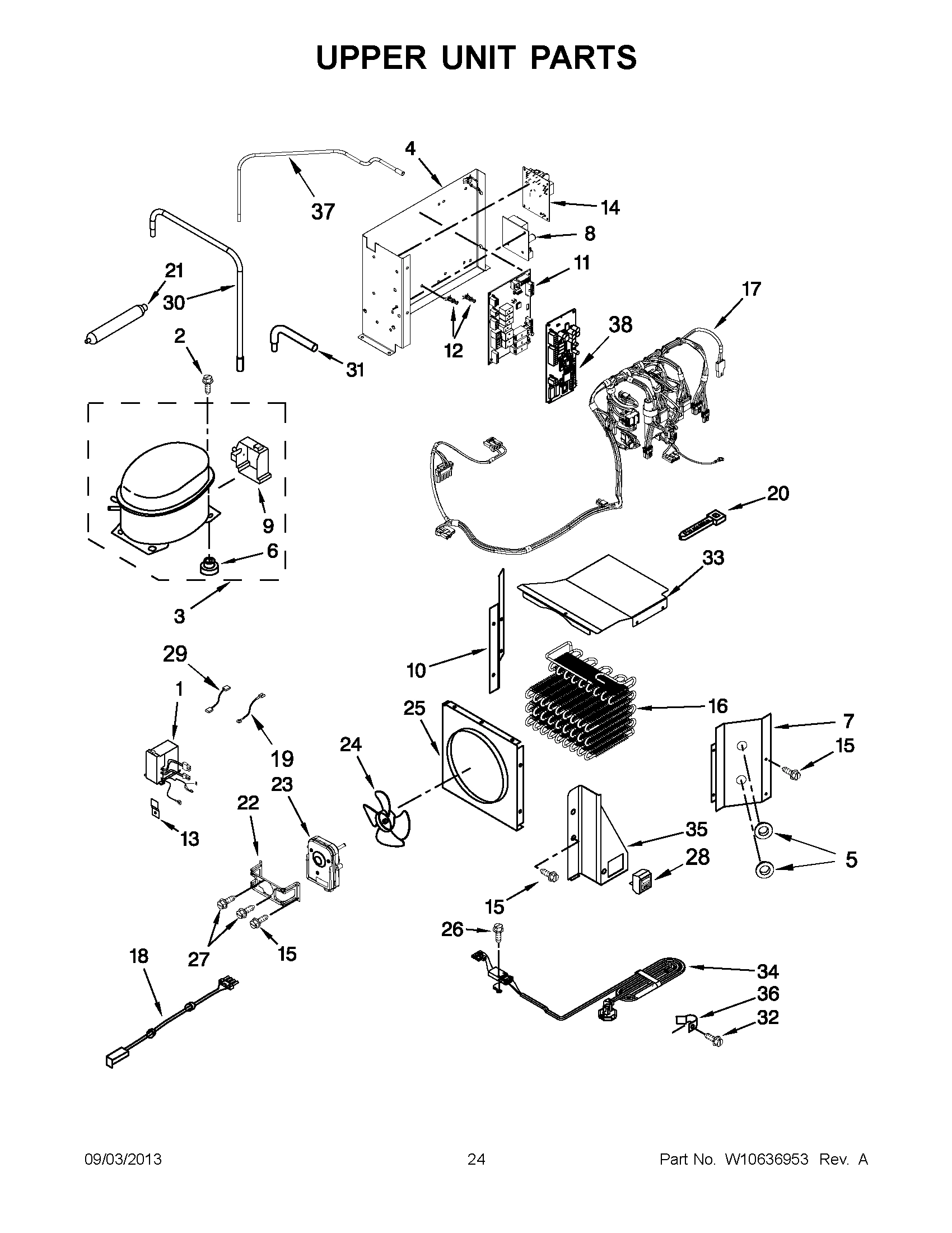 13 - UPPER UNIT PARTS