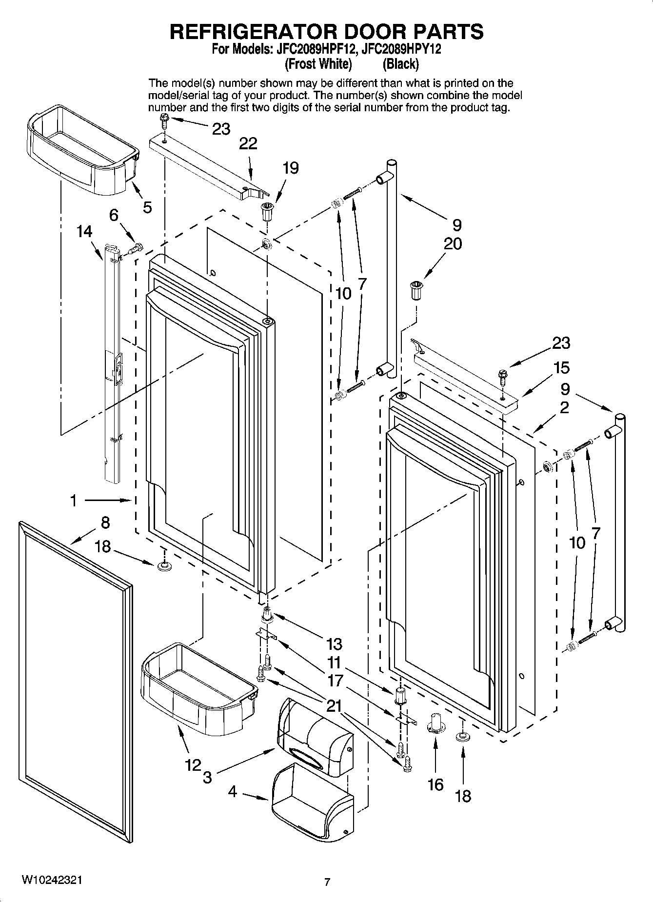 04 - REFRIGERATOR DOOR PARTS