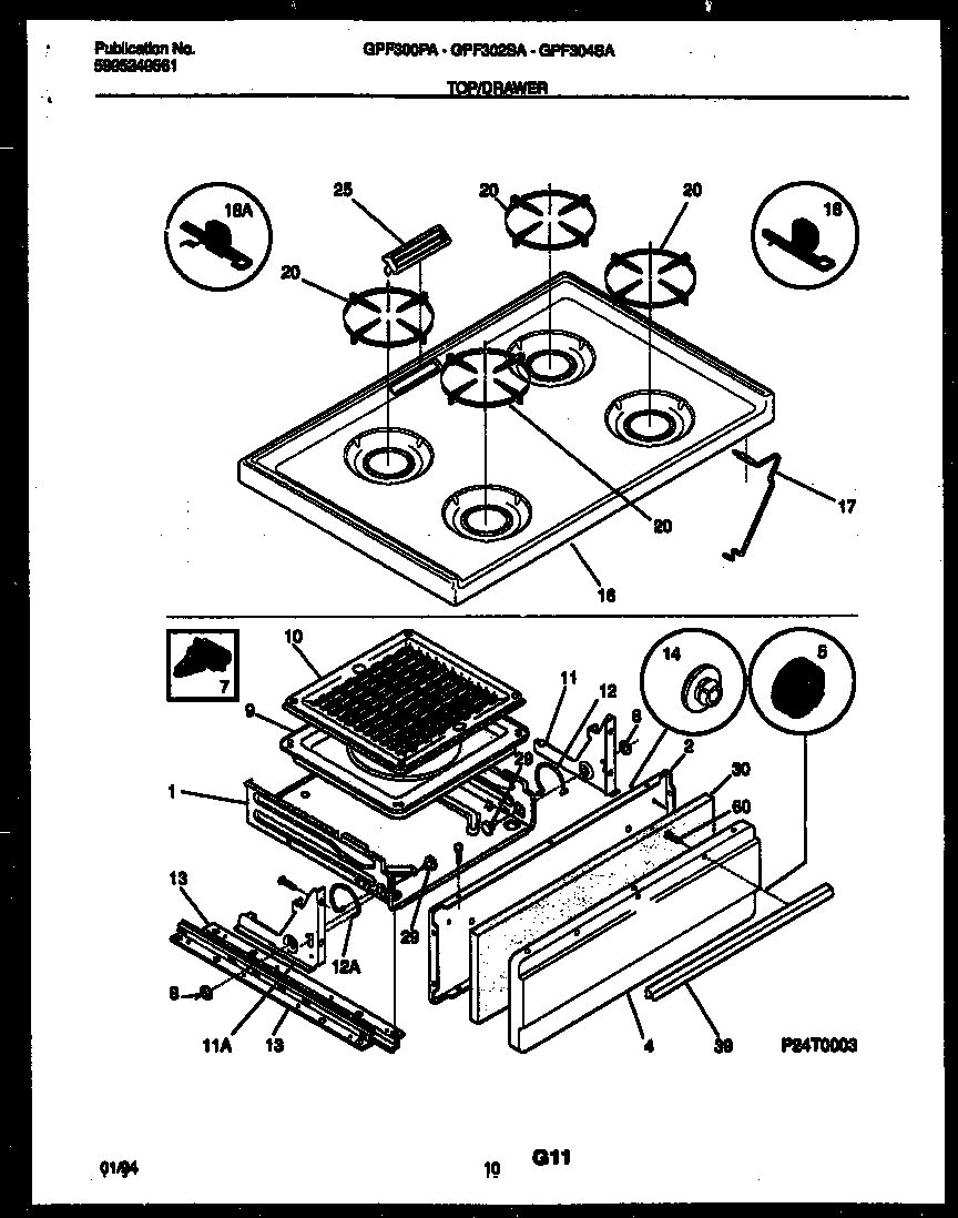 06 - COOKTOP AND BROILER DRAWER PARTS