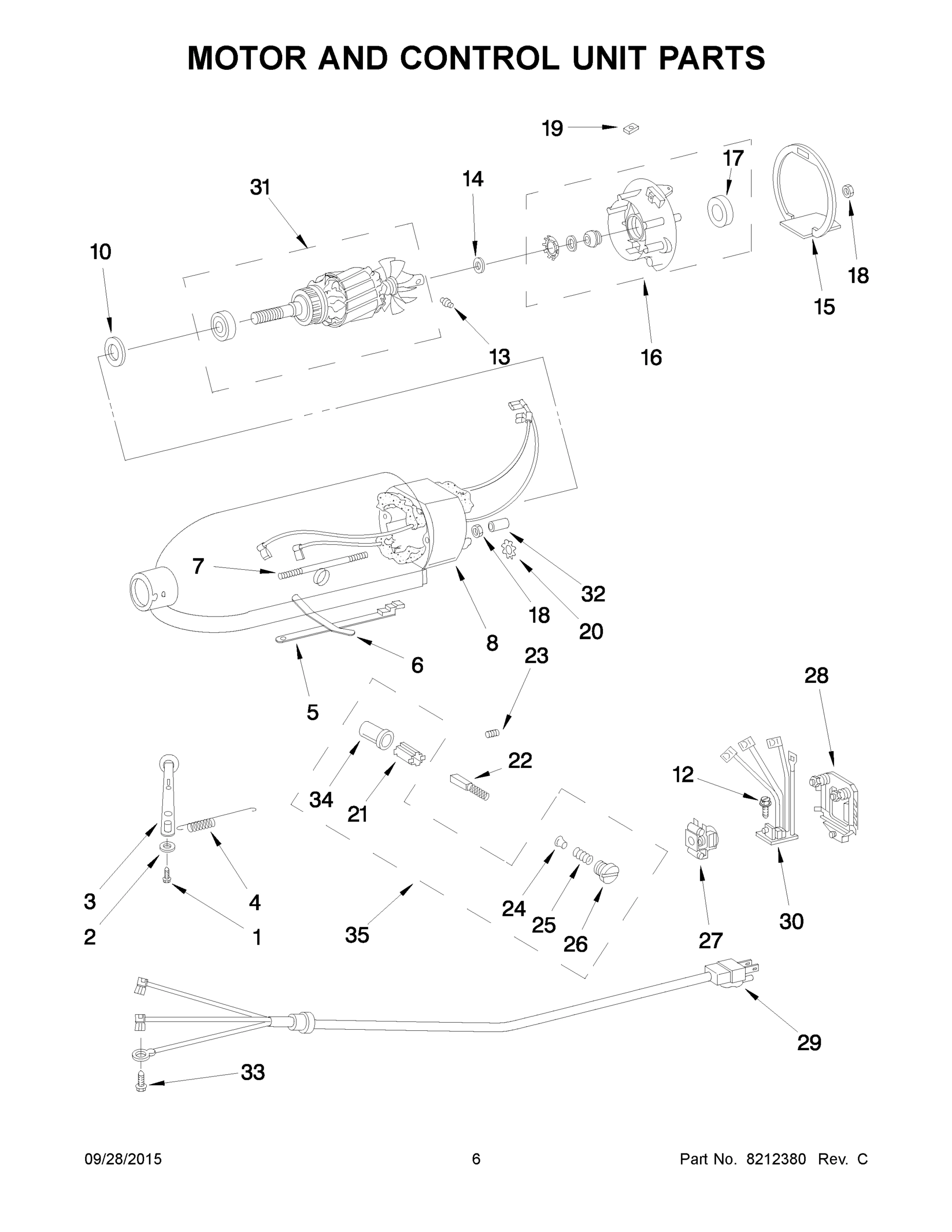 04 - MOTOR AND CONTROL UNIT PARTS