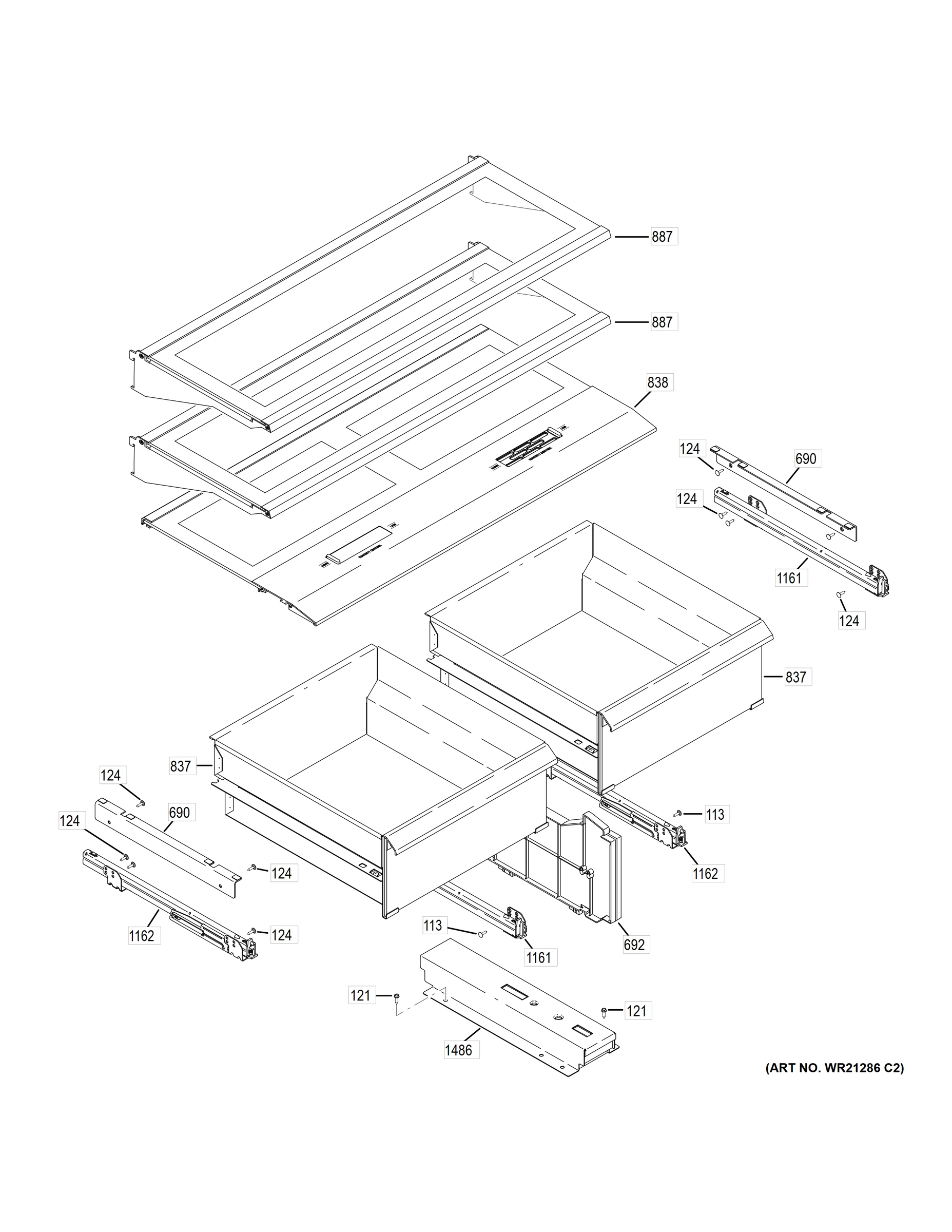 REFRIGERATOR SHELVES