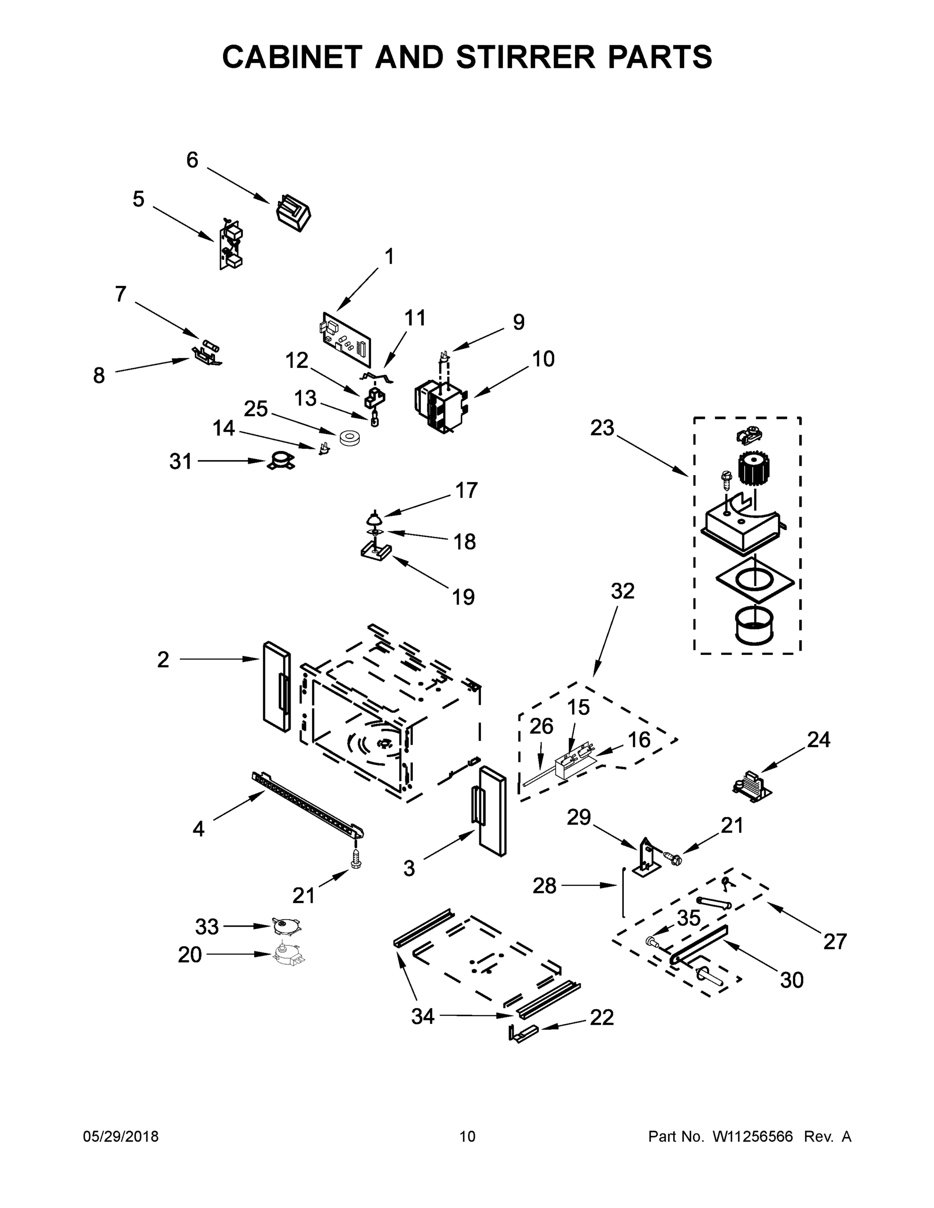 06 - CABINET AND STIRRER PARTS