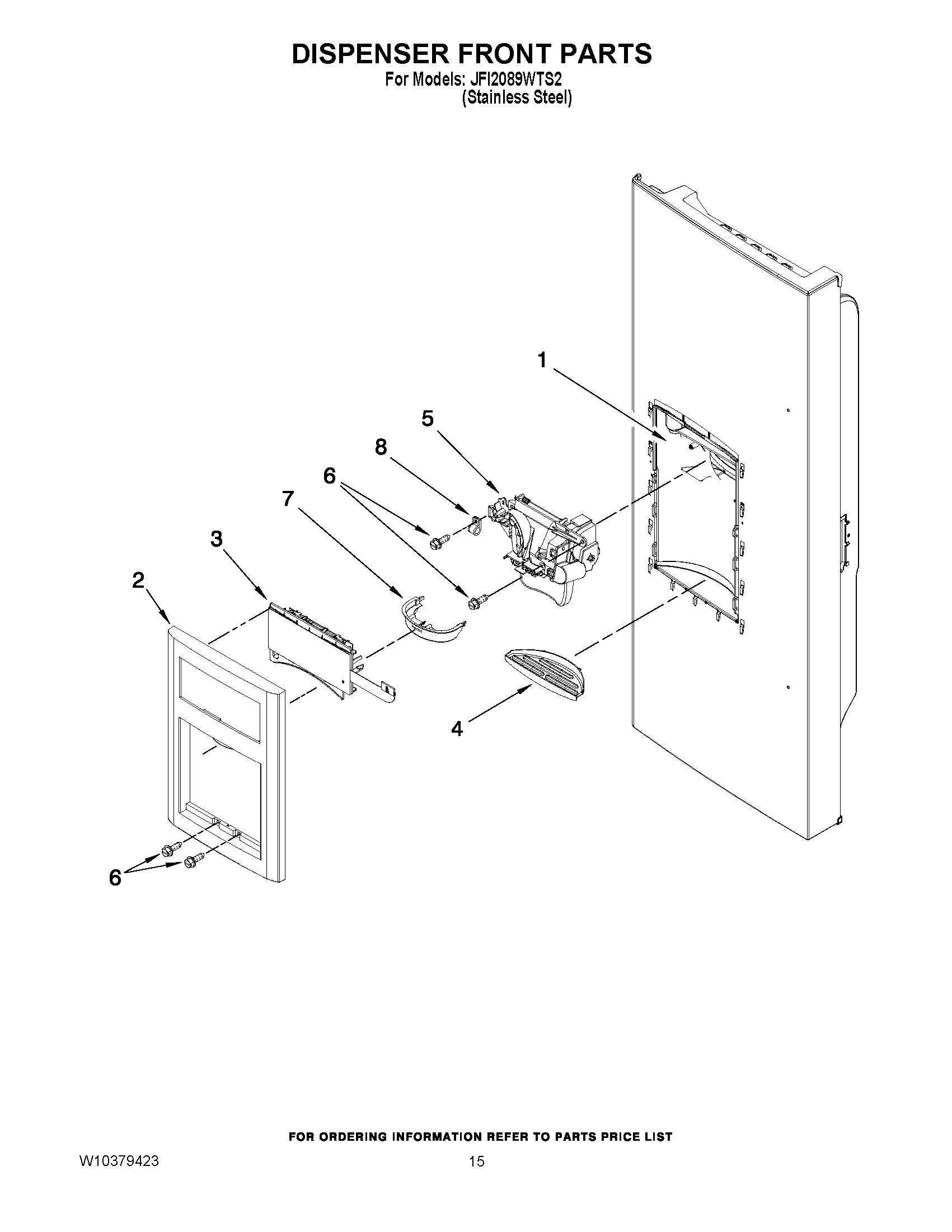 08 - DISPENSER FRONT PARTS