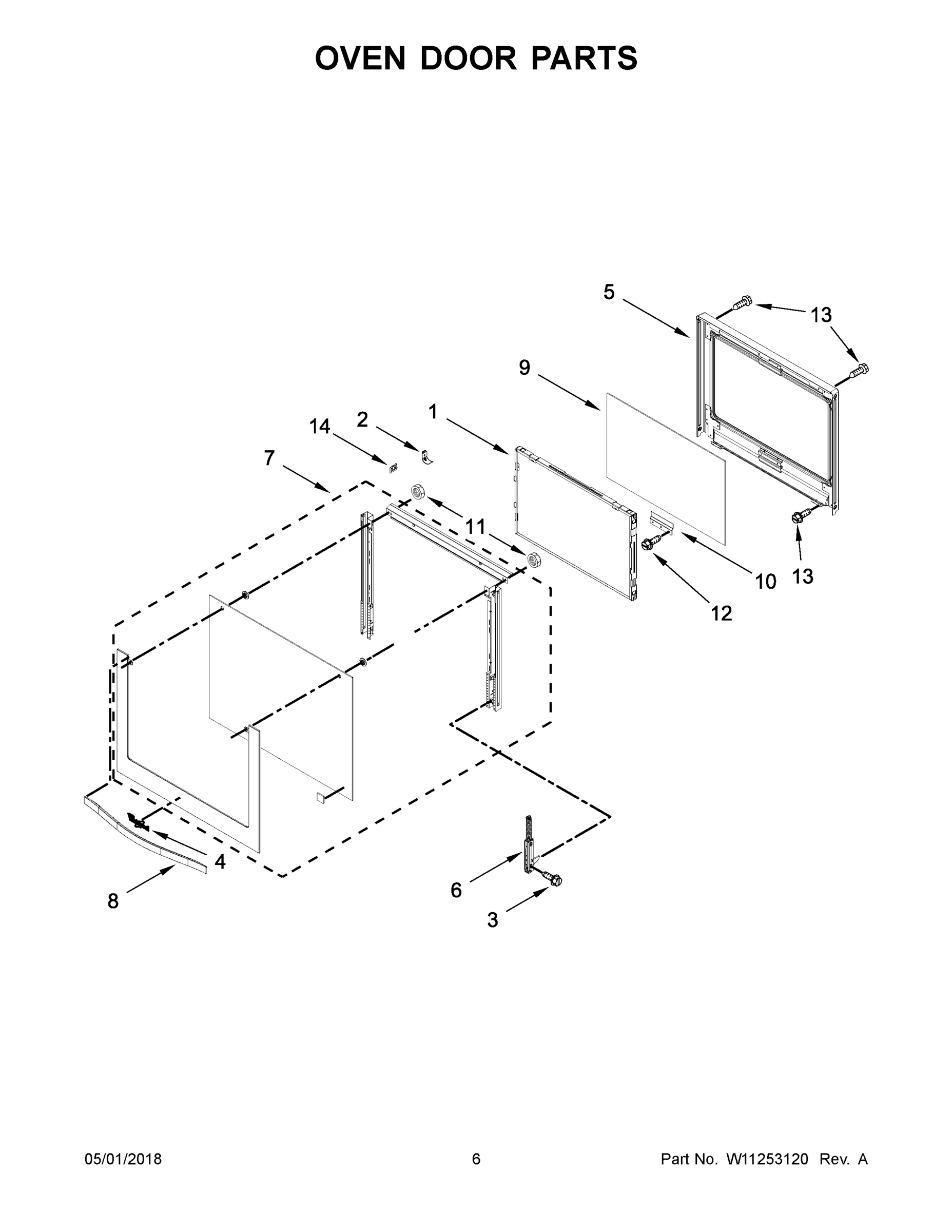 04 - OVEN DOOR PARTS