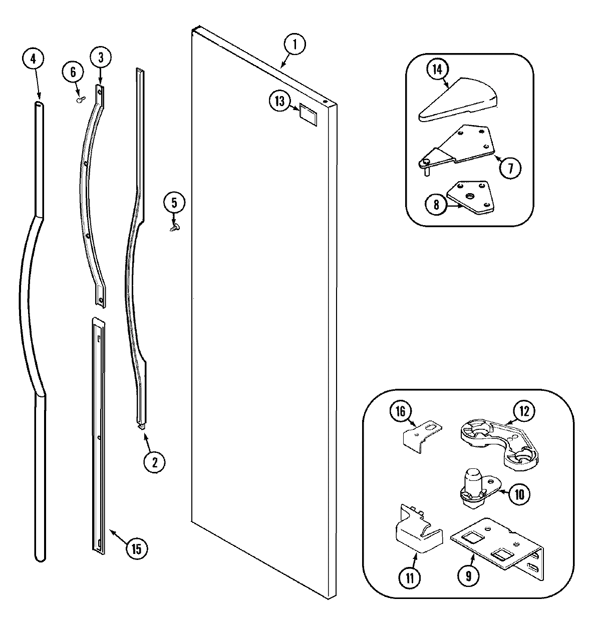 07 - FRESH FOOD OUTER DOOR (JCB2388ARA/B/W)