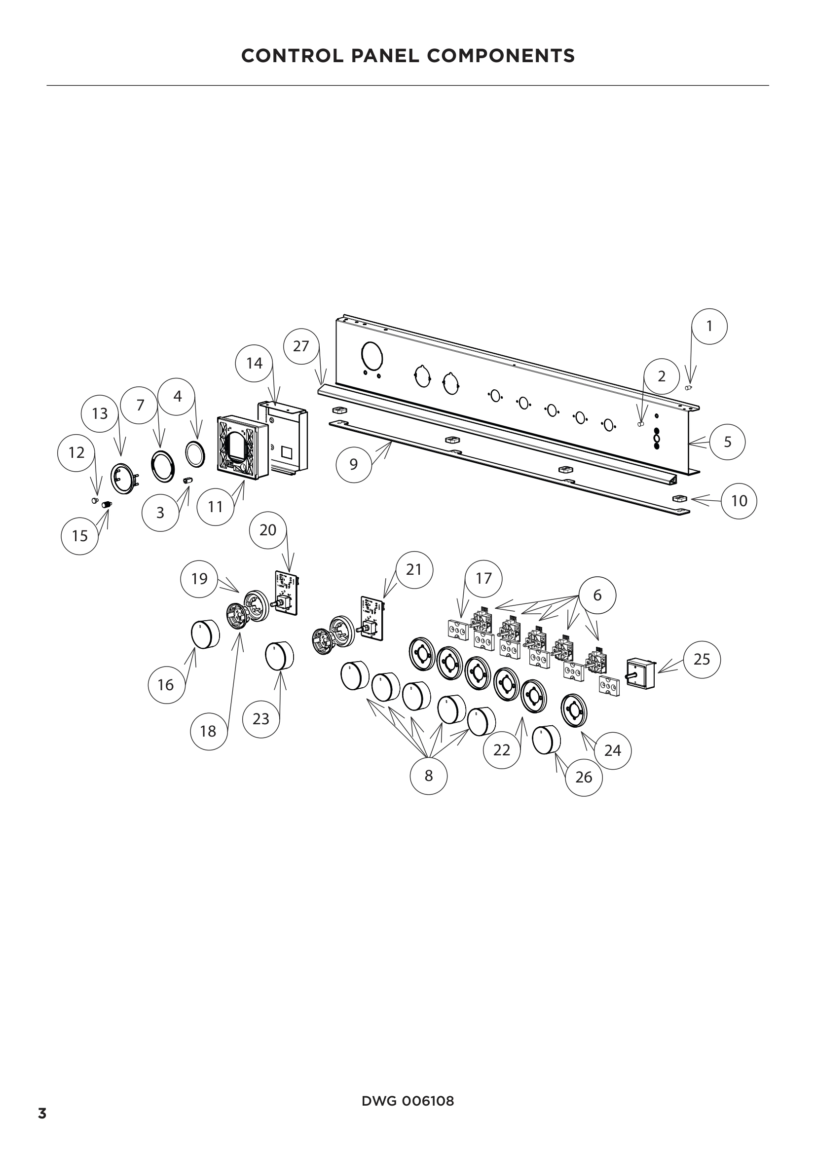 CONTROL PANEL COMPONENTS