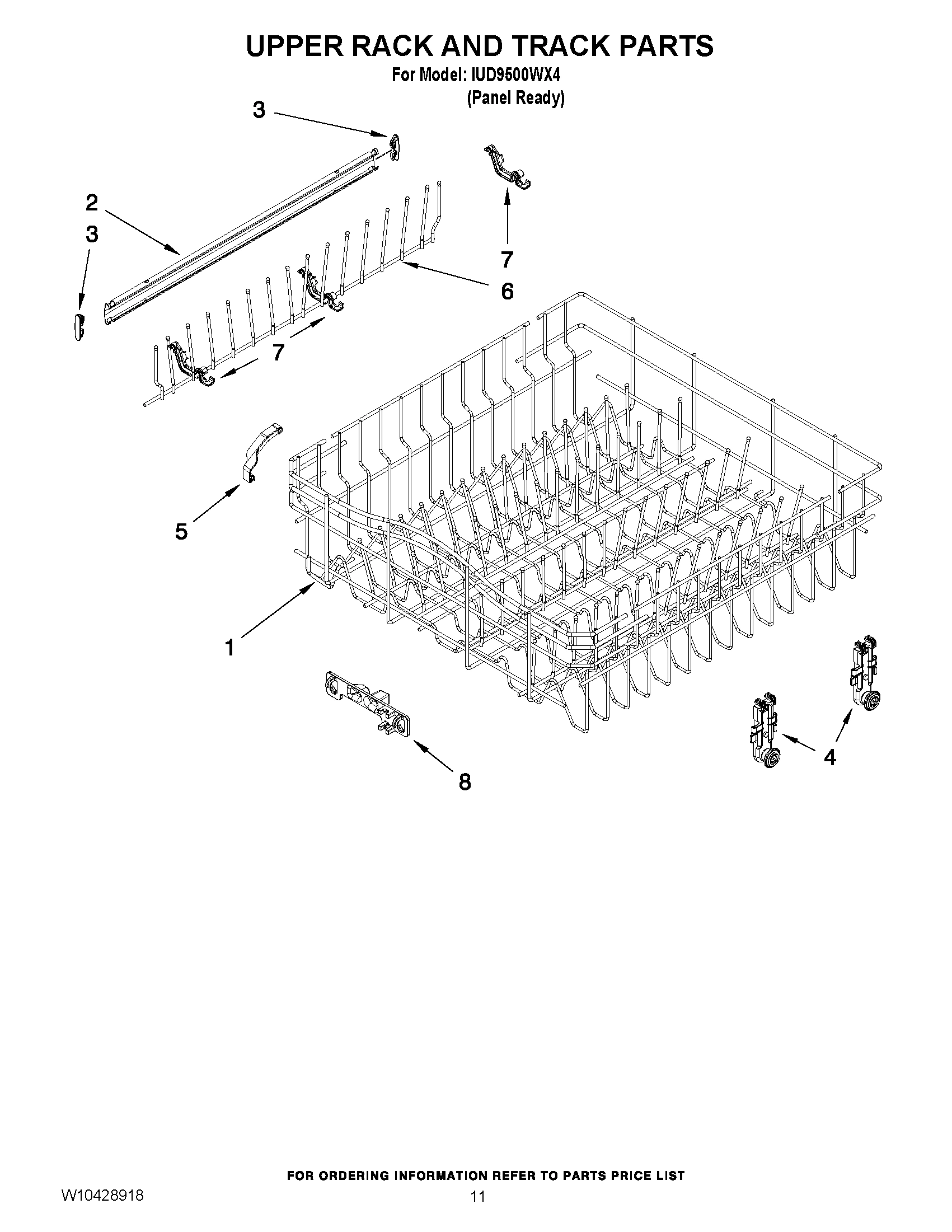 09 - UPPER RACK AND TRACK PARTS