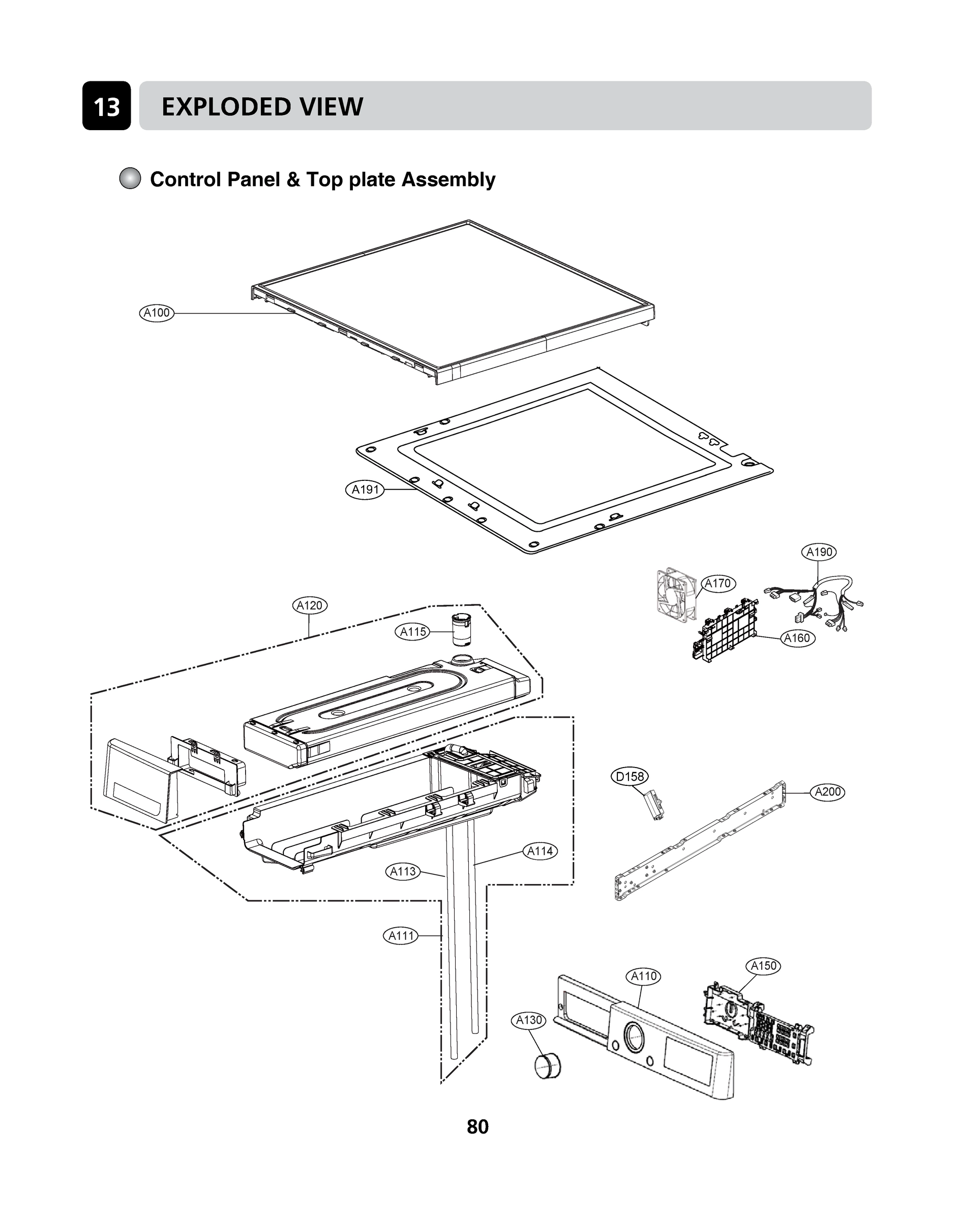 CONTROL PANEL & PLATE ASSEMBLY