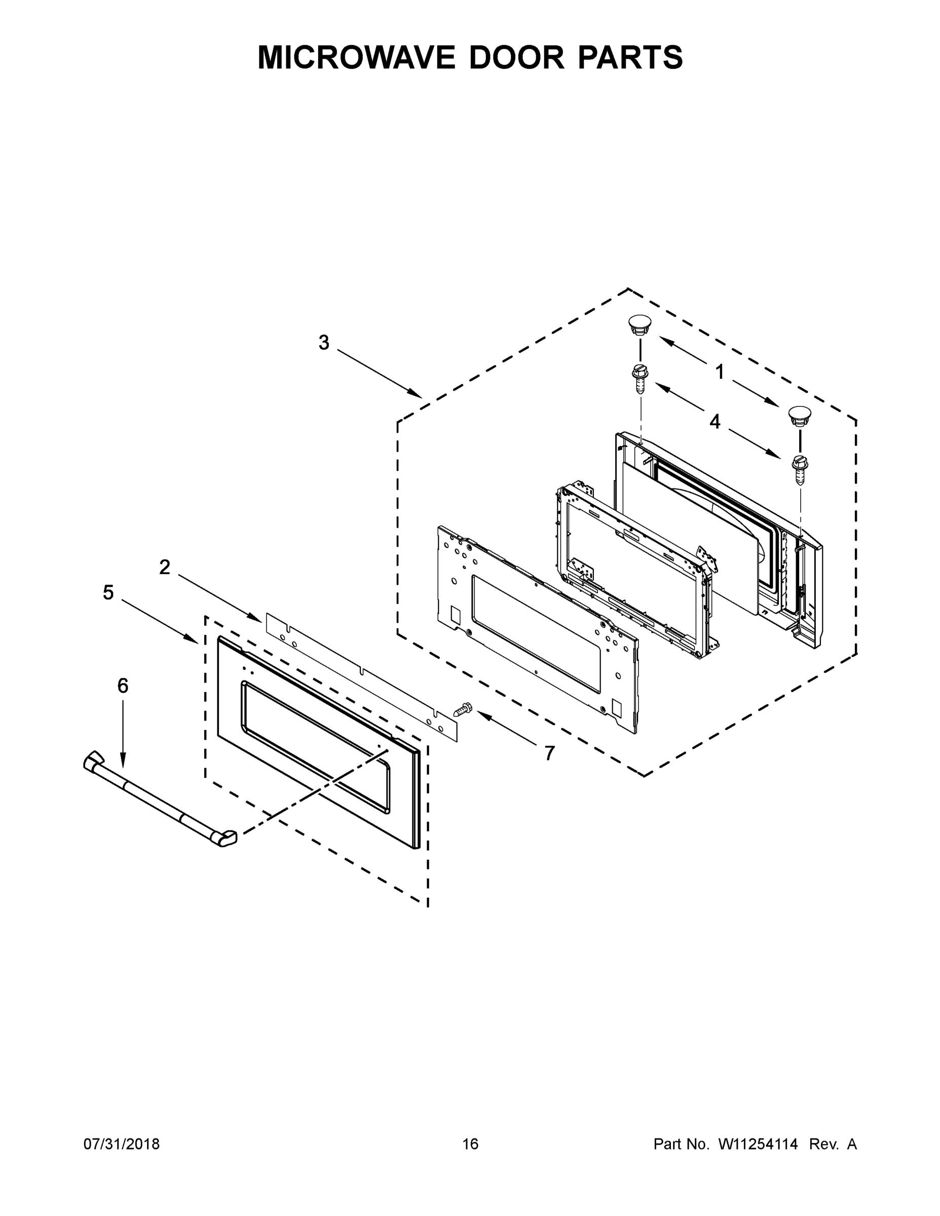 09 - MICROWAVE DOOR PARTS