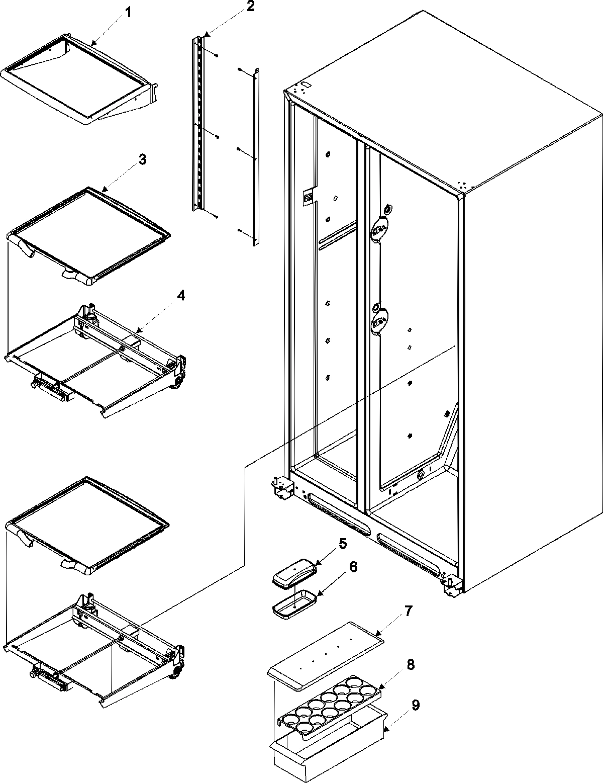 01 - ADJ REF SHELF