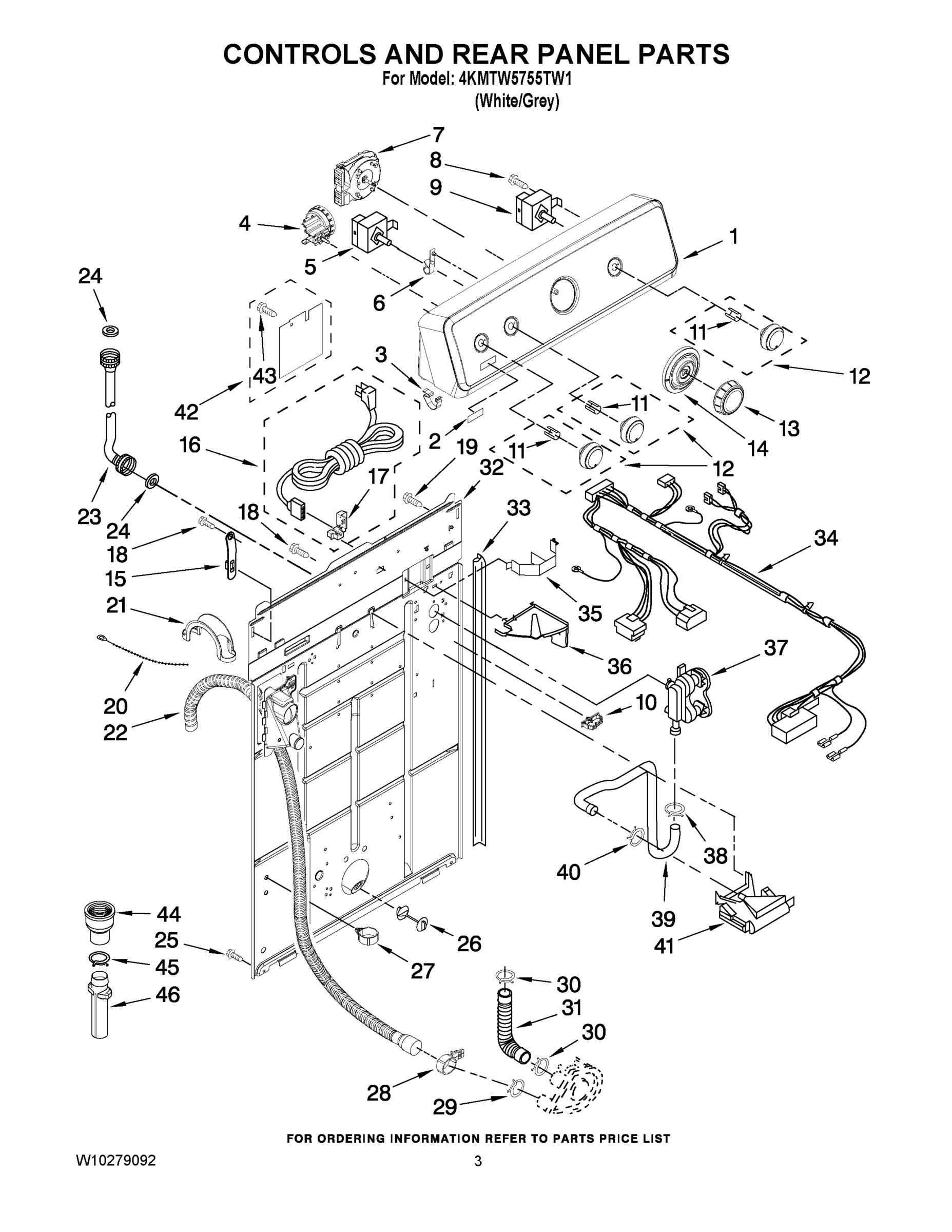 02 - CONTROLS AND REAR PANEL PARTS