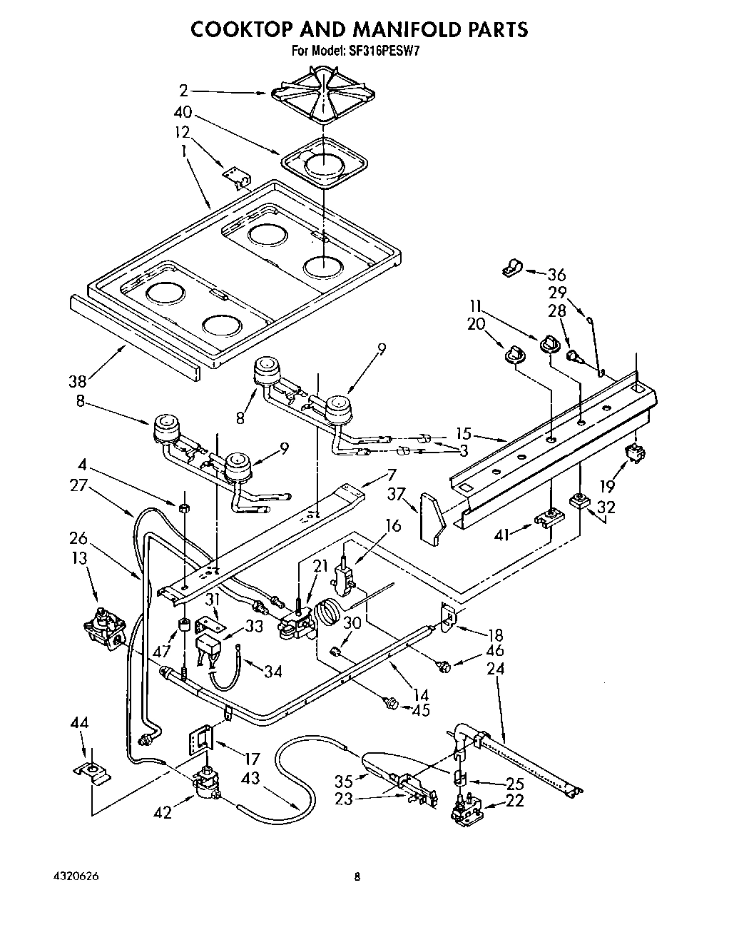 06 - COOKTOP AND MANIFOLD, LIT/OPTIONAL