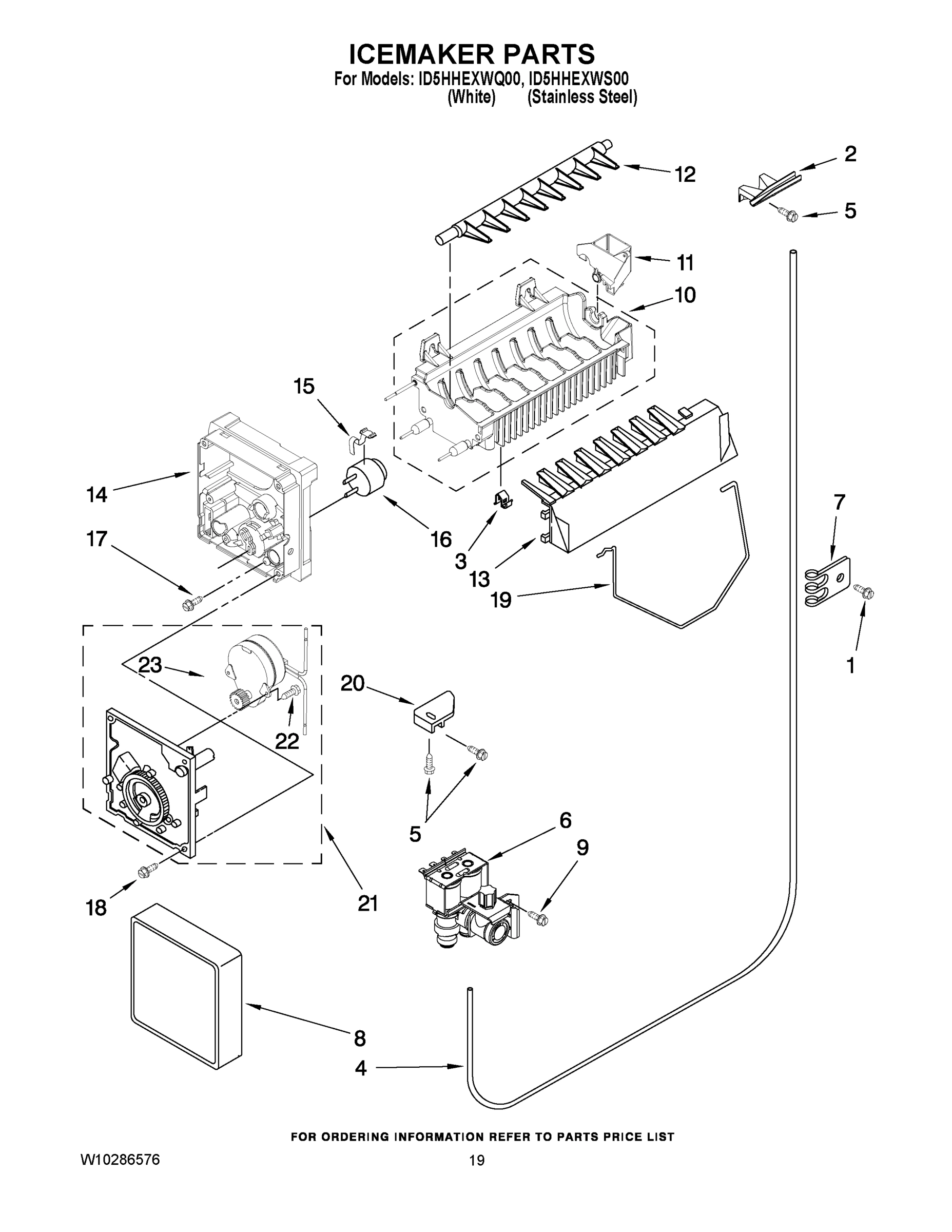 12 - ICEMAKER PARTS