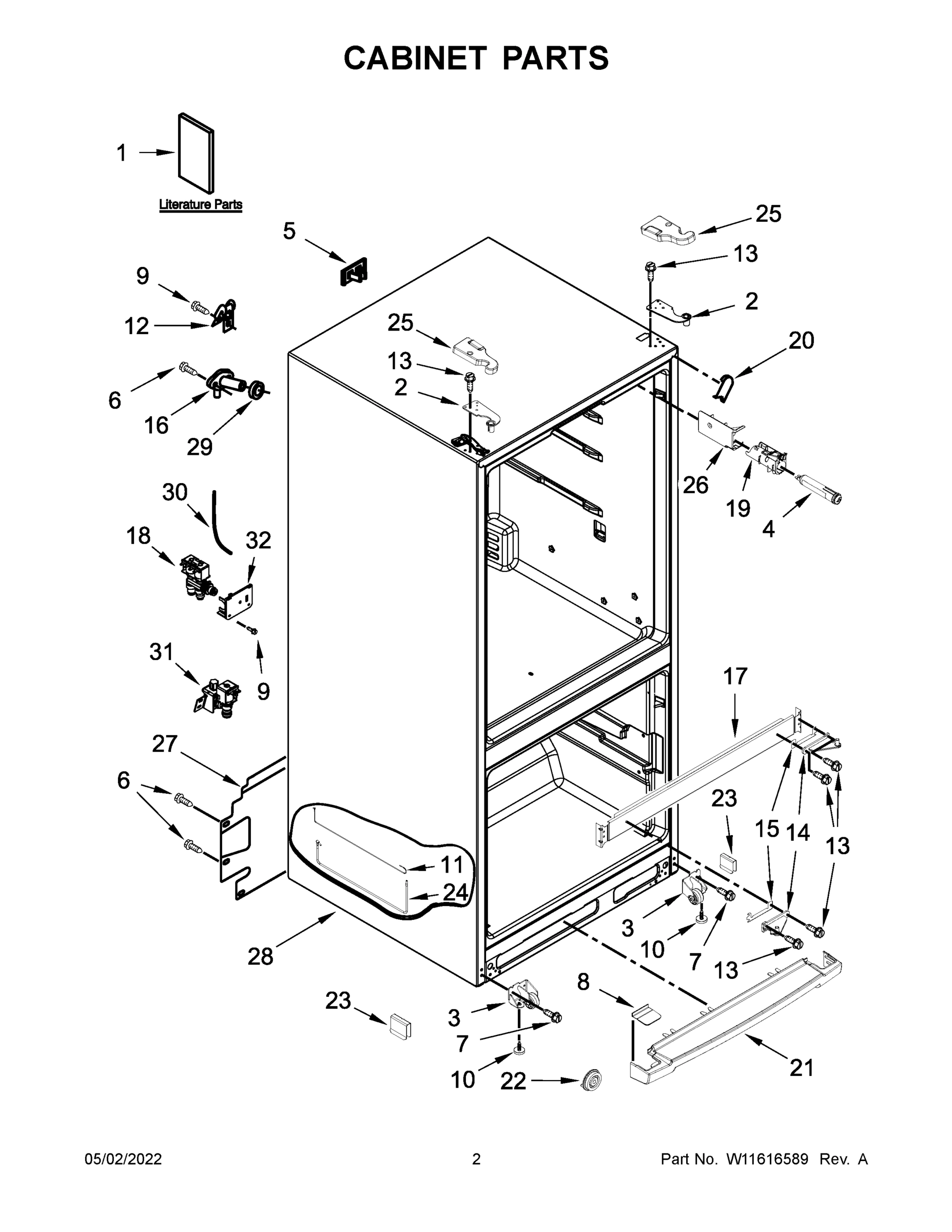 02 - CABINET PARTS