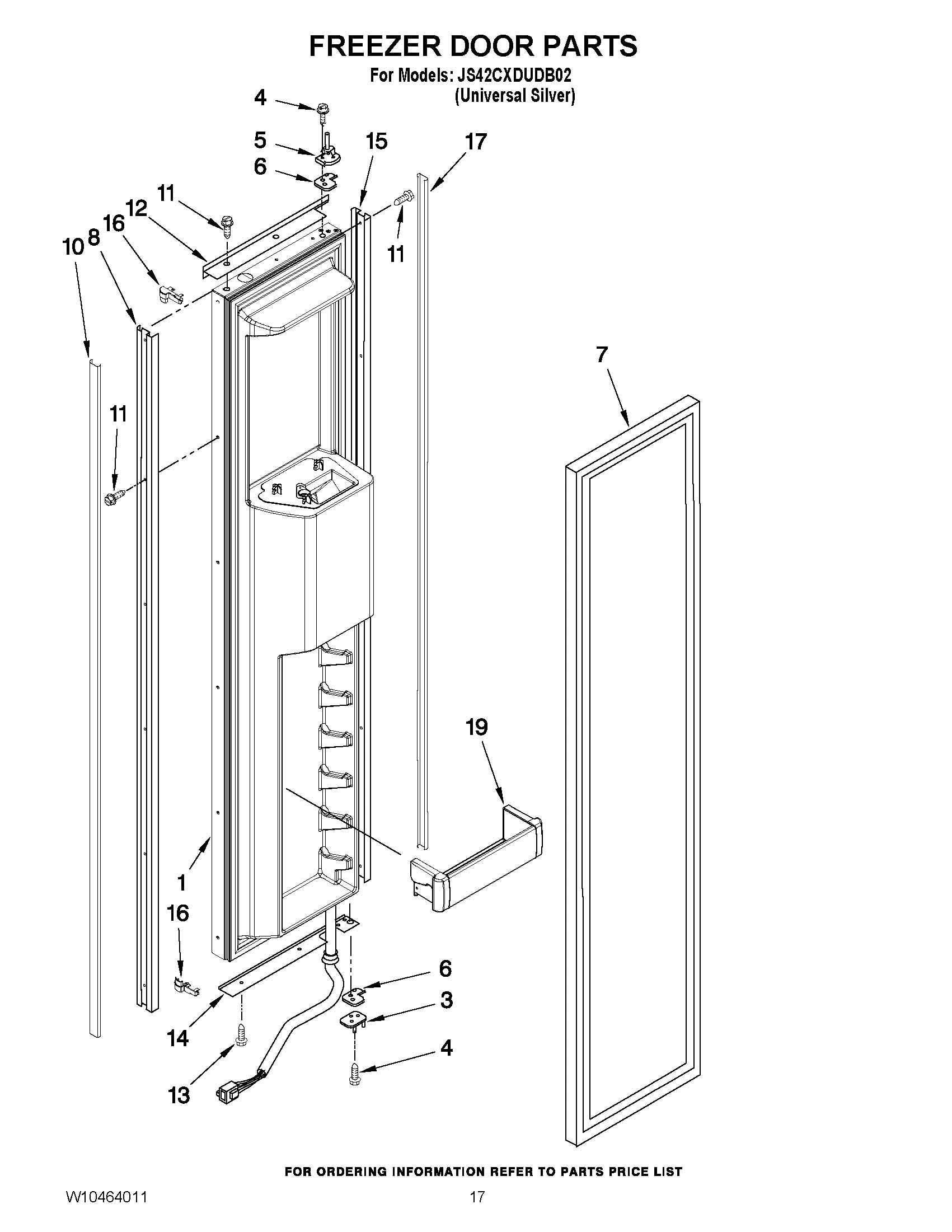 11 - FREEZER DOOR PARTS