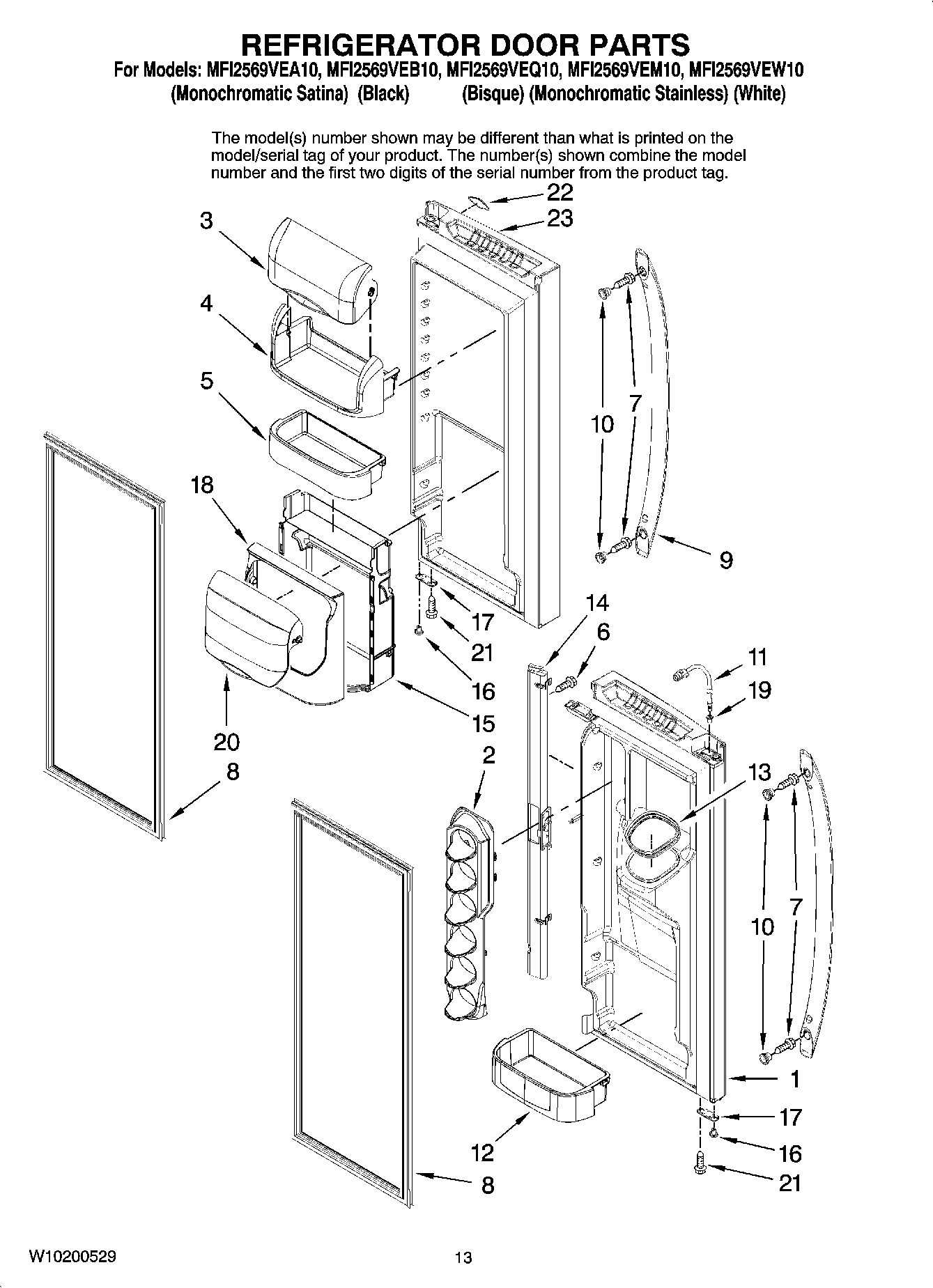 07 - REFRIGERATOR DOOR PARTS