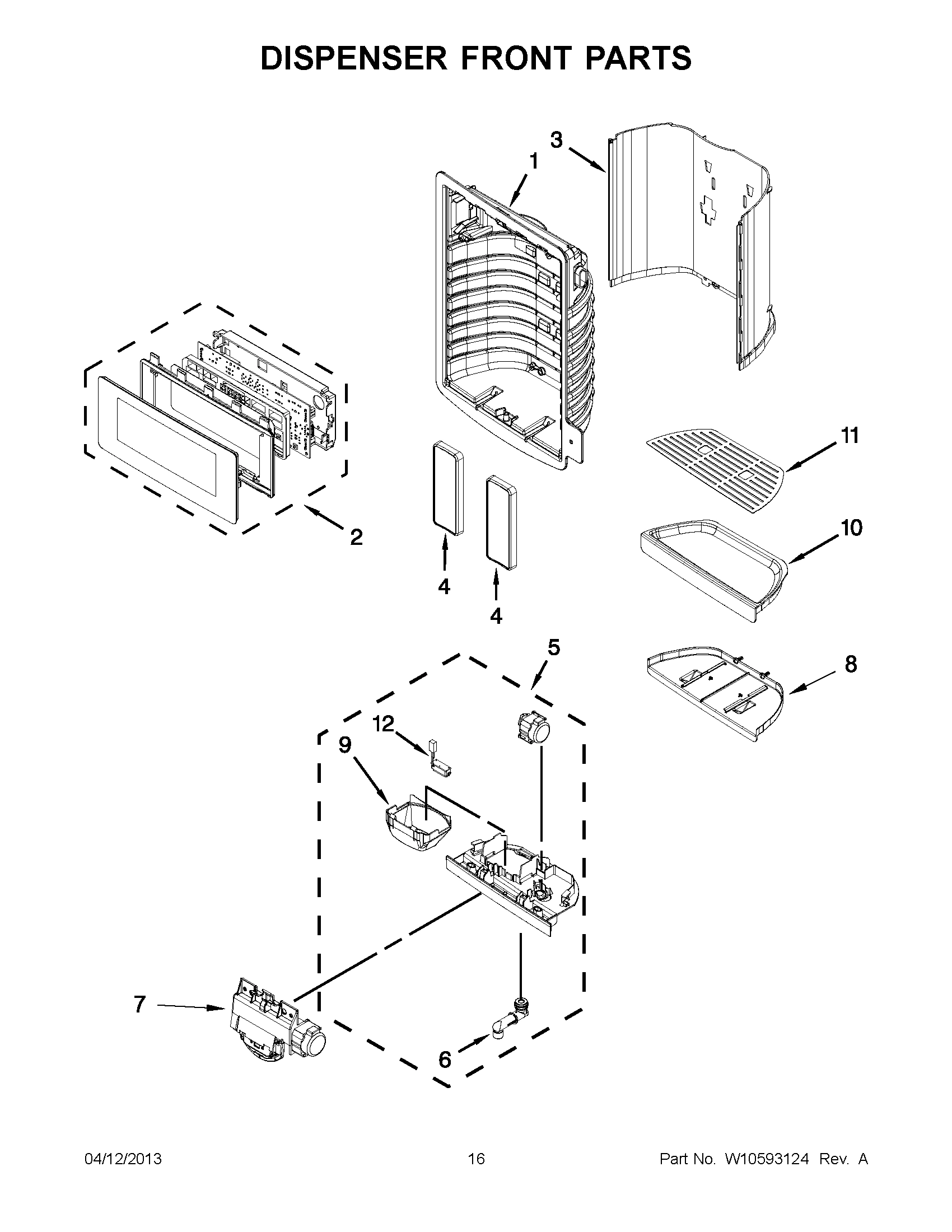 08 - DISPENSER FRONT PARTS
