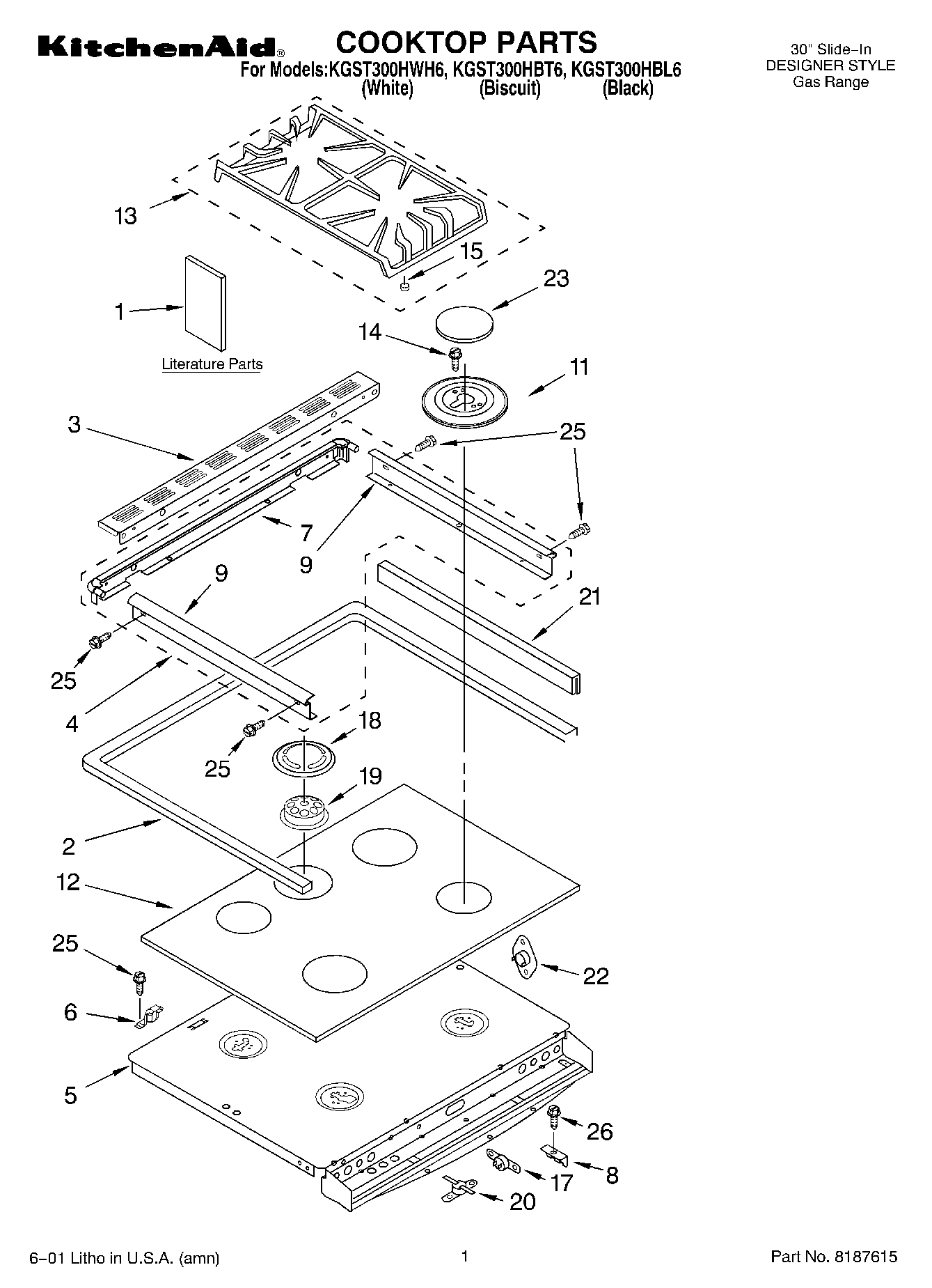 01 - COOKTOP, LITERATURE