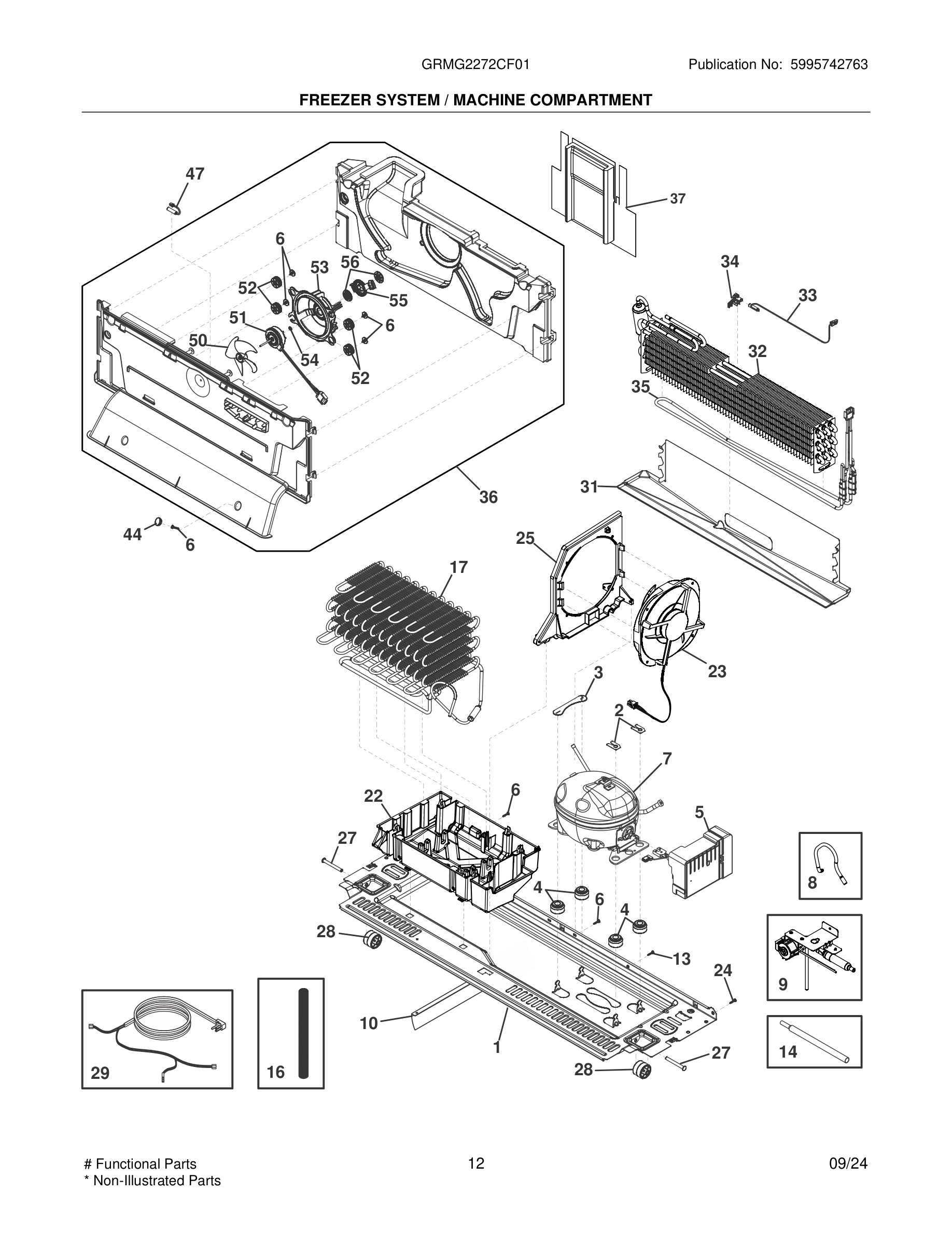 13 - FREEZER SYSTEM / MACHINE COMPARTMENT