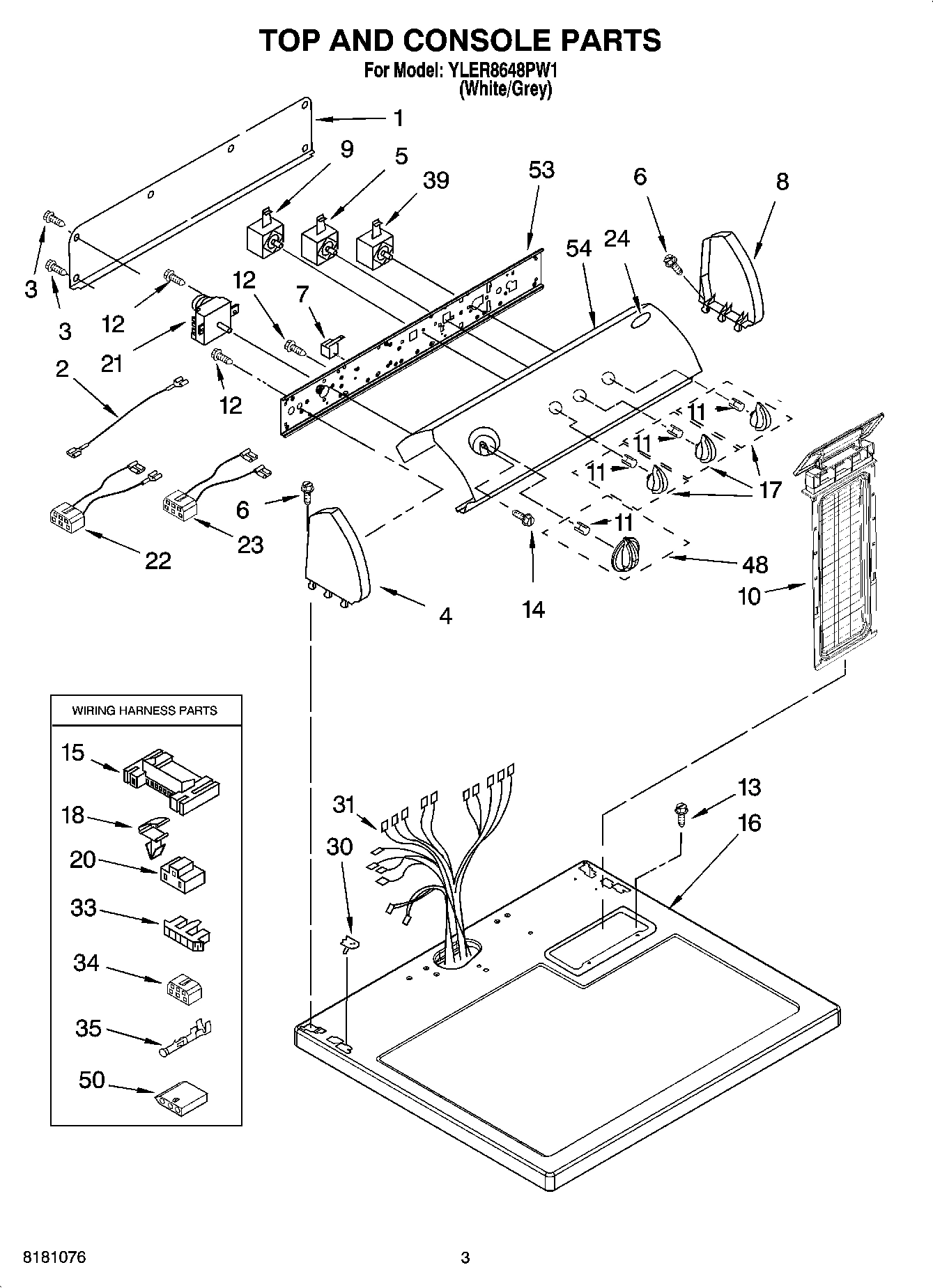 02 - TOP AND CONSOLE PARTS