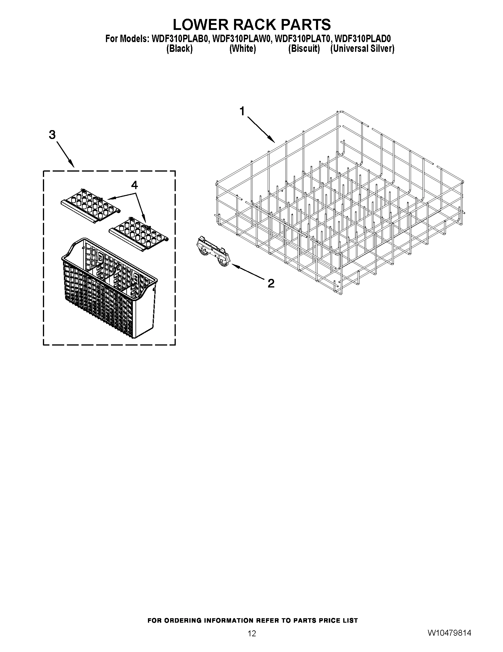 10 - LOWER RACK PARTS