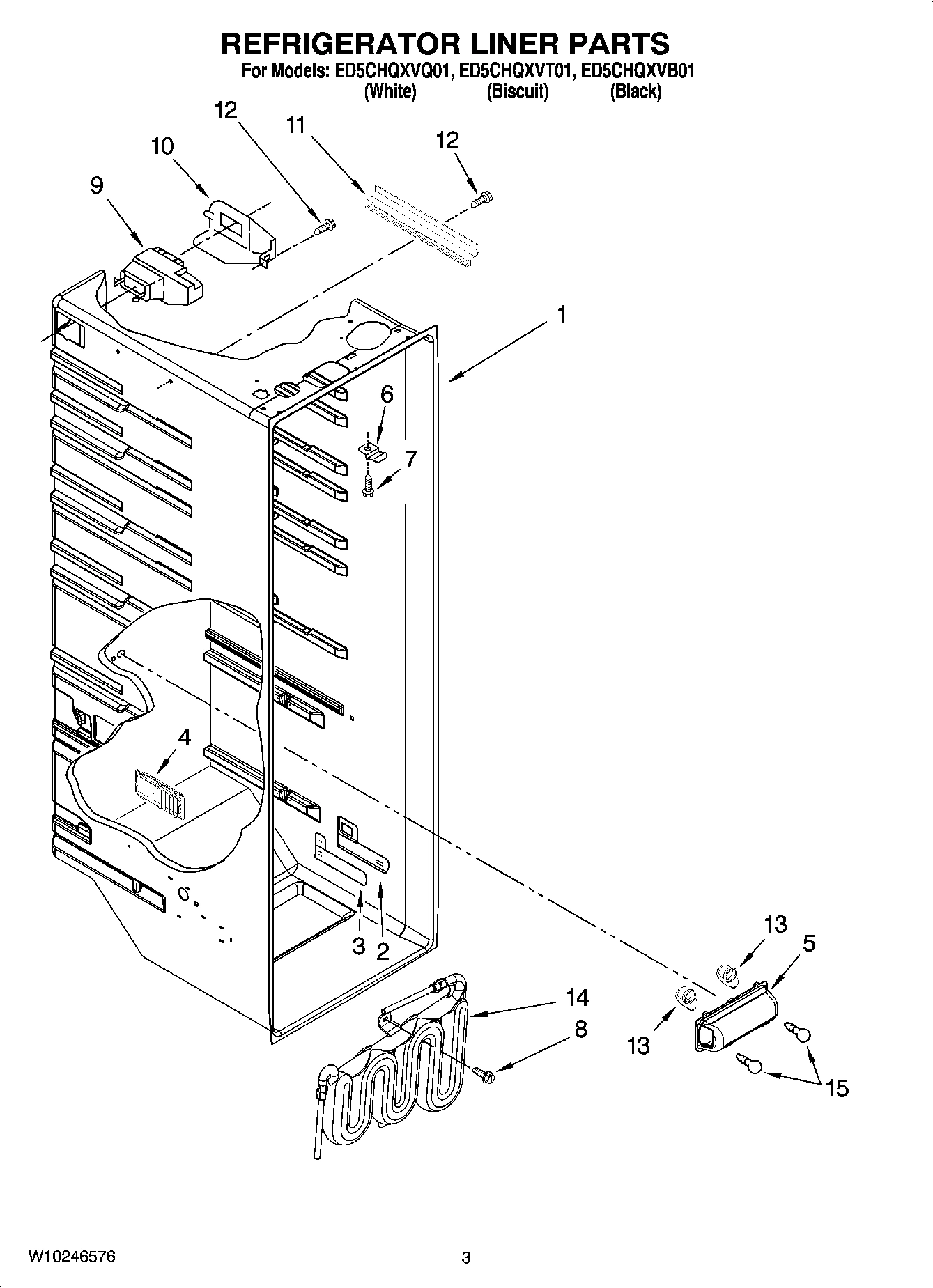 02 - REFRIGERATOR LINER PARTS
