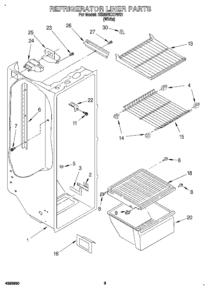 02 - REFRIGERATOR LINER