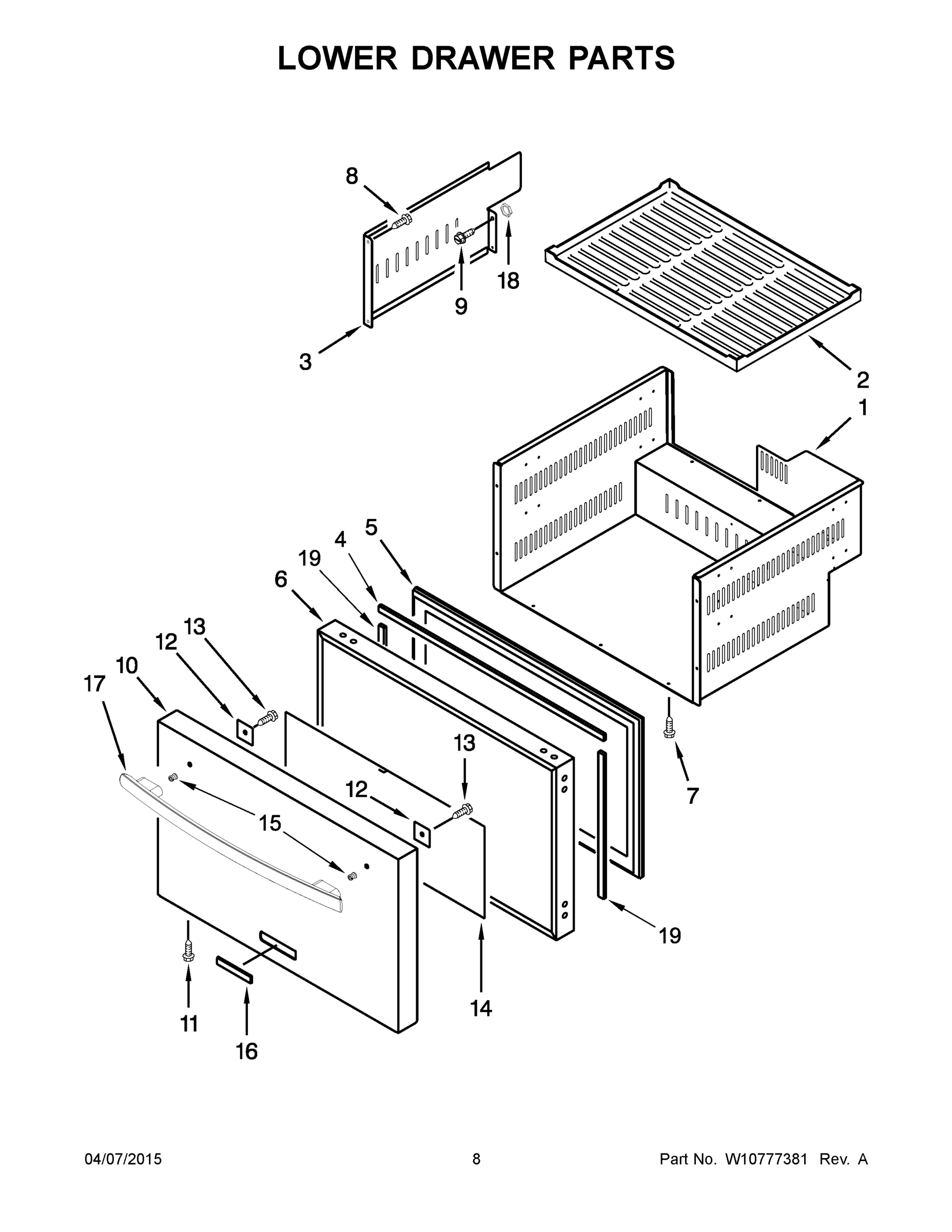 05 - LOWER DRAWER PARTS