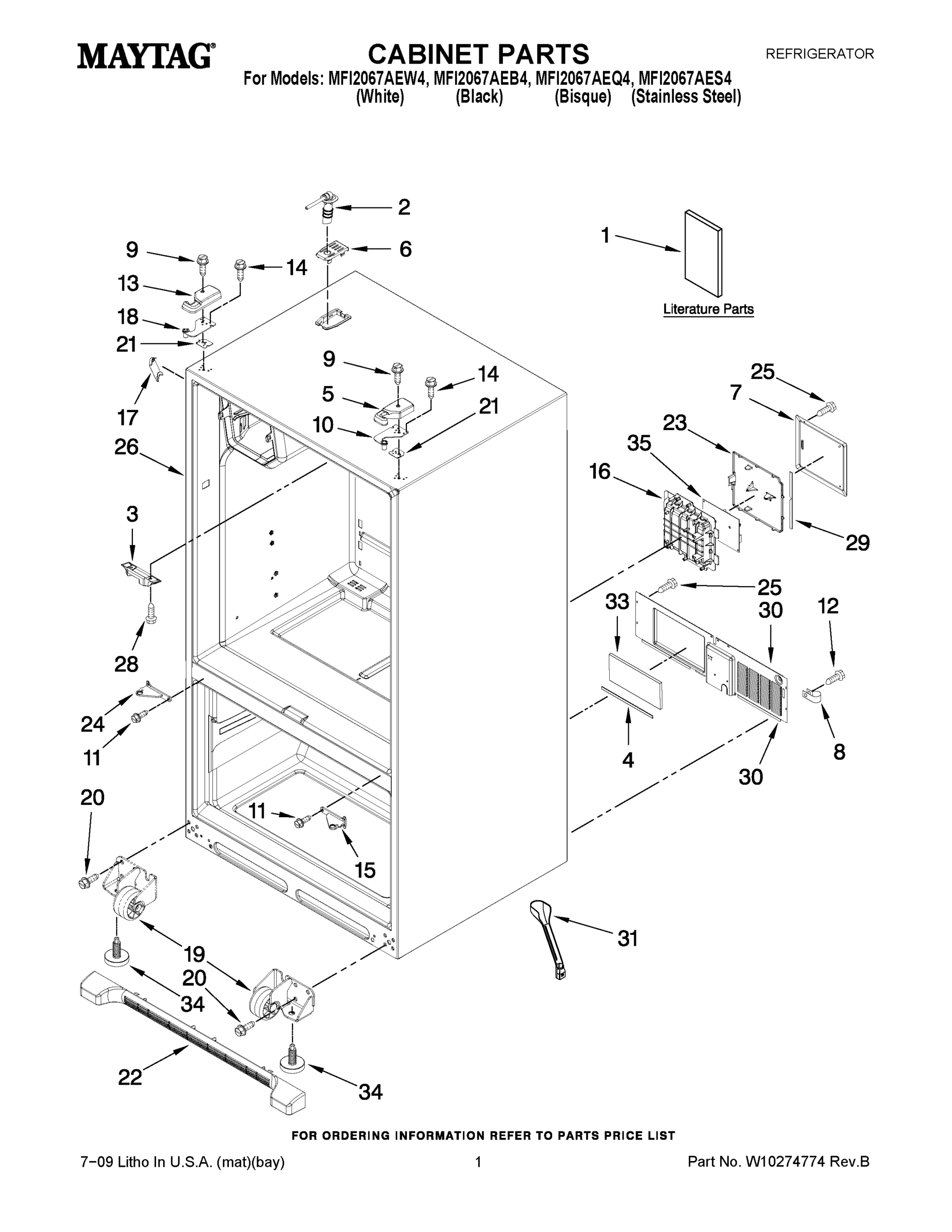 01 - CABINET PARTS