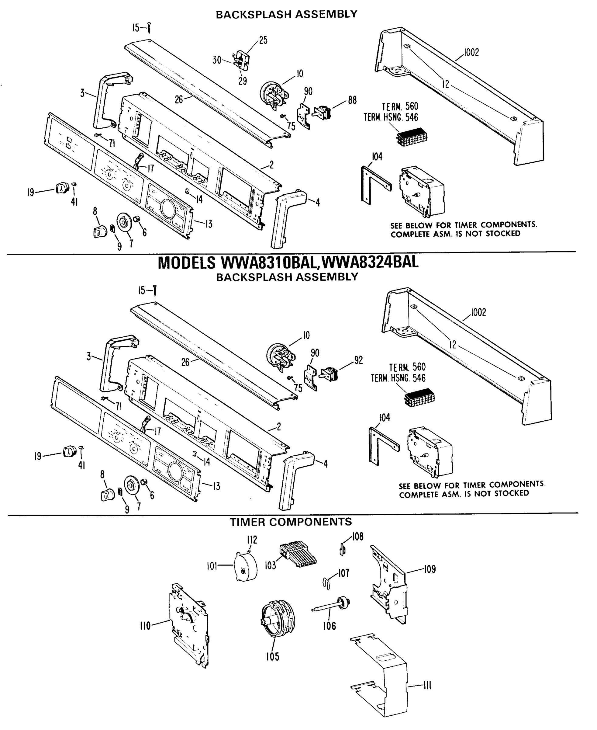 BACKSPLASH ASSEMBLY
